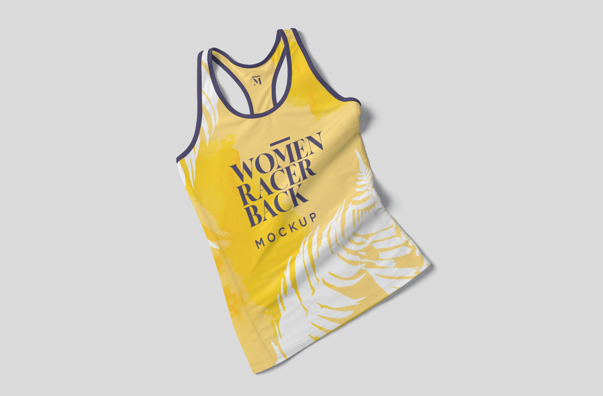 Realistic Women??s Racerback Top Mockup – Front View