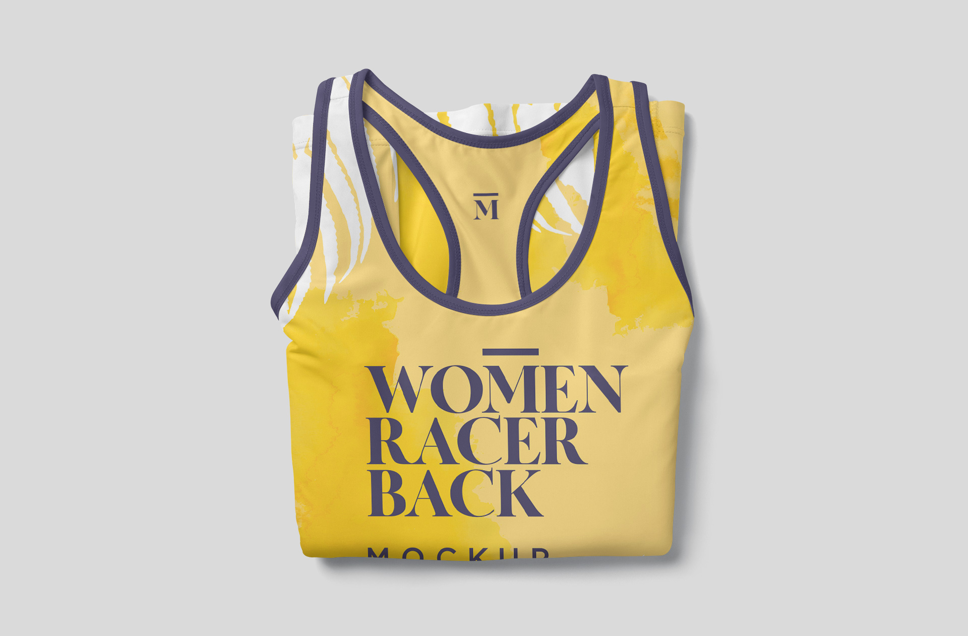 Folded Women??s Racerback Top Mockup