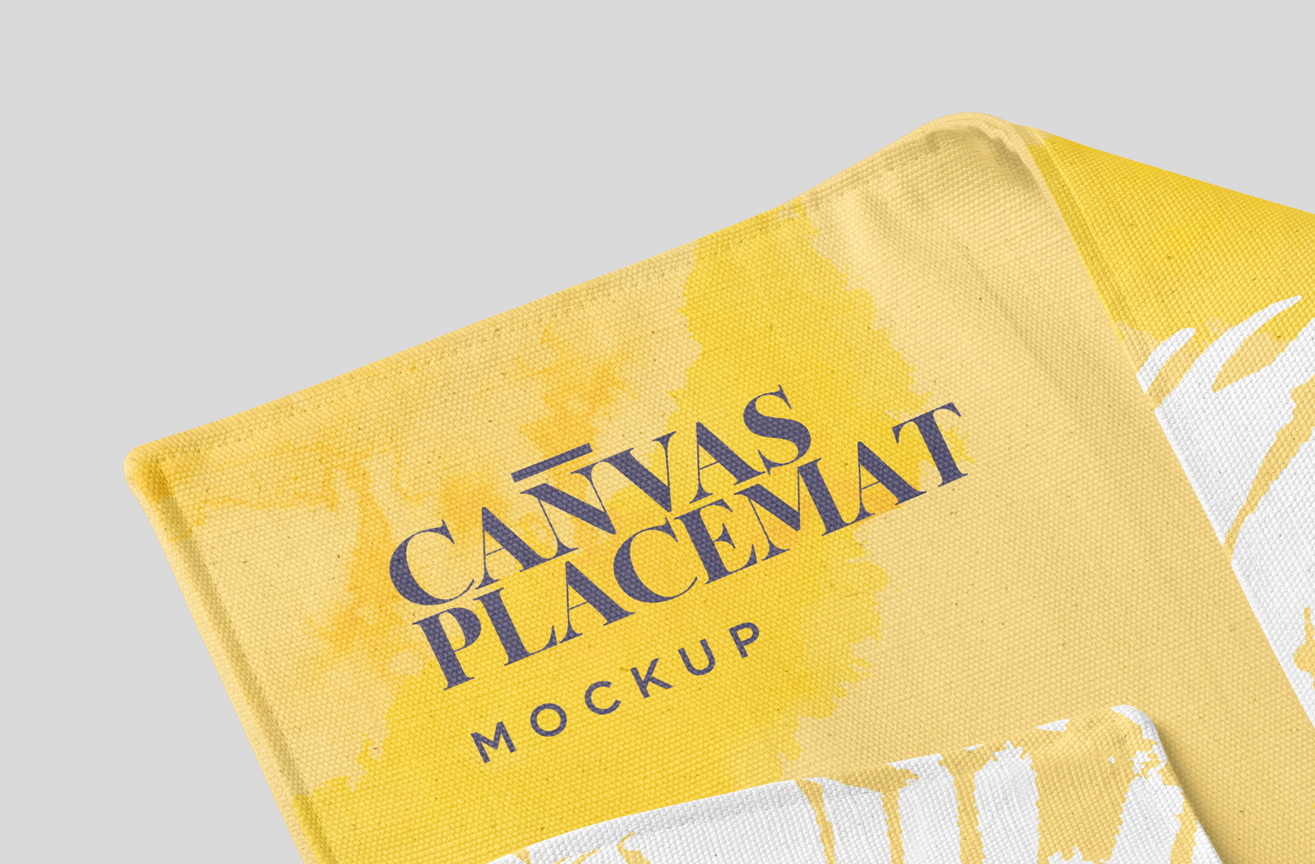 canvas fabric mockup