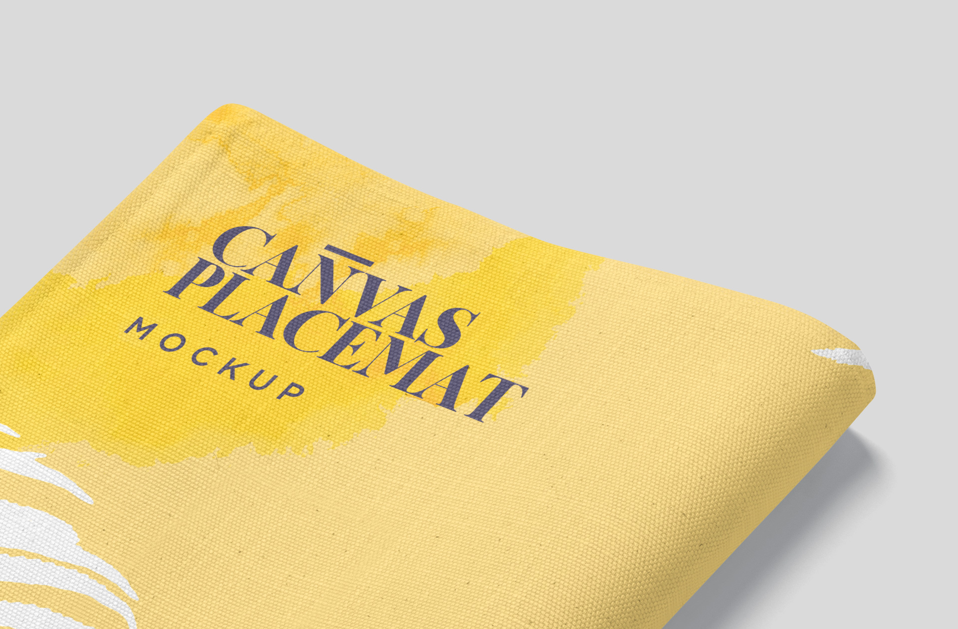 canvas fabric mockup