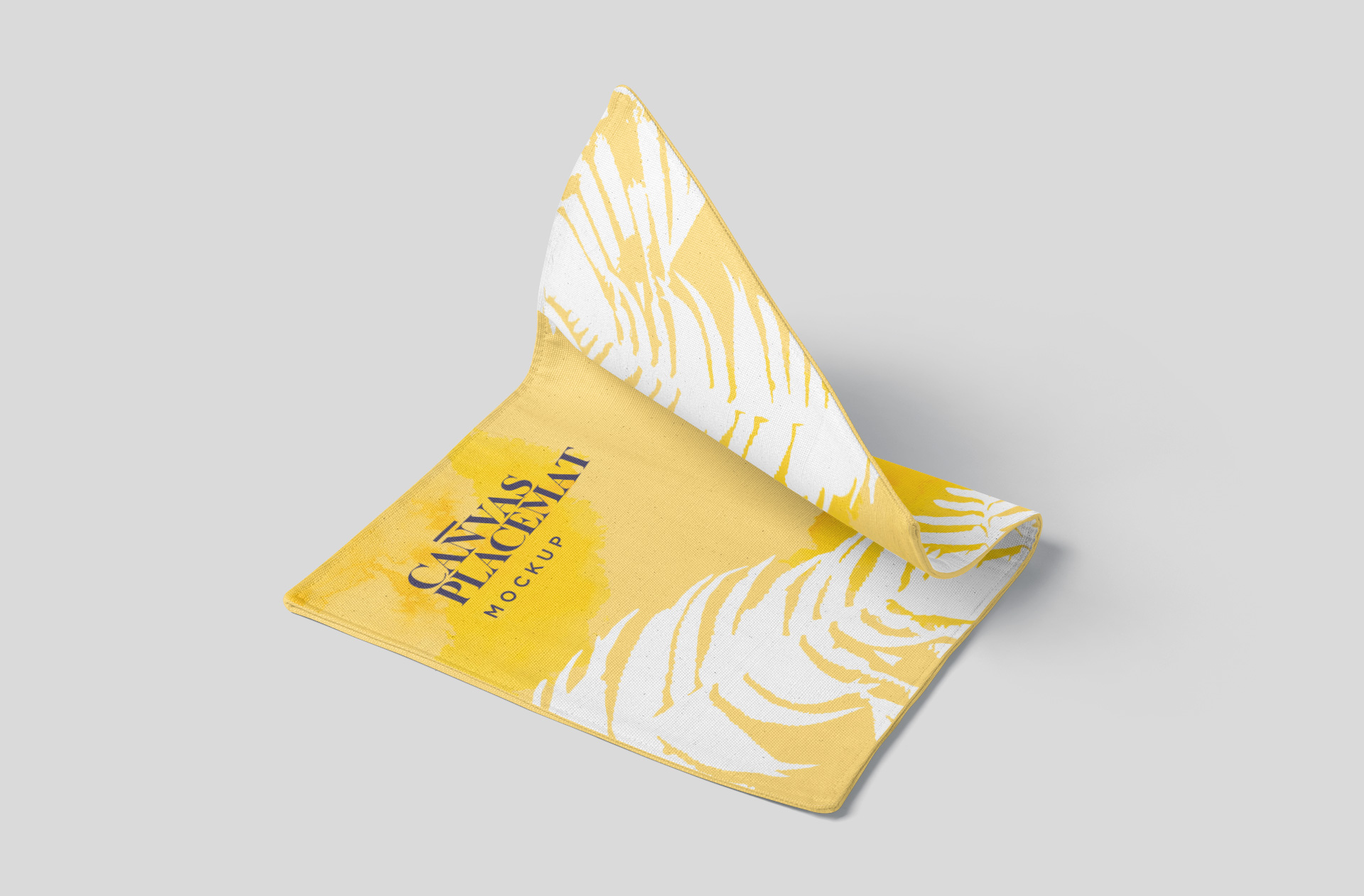 Standing Canvas Placemat Mockup – Dynamic Fold