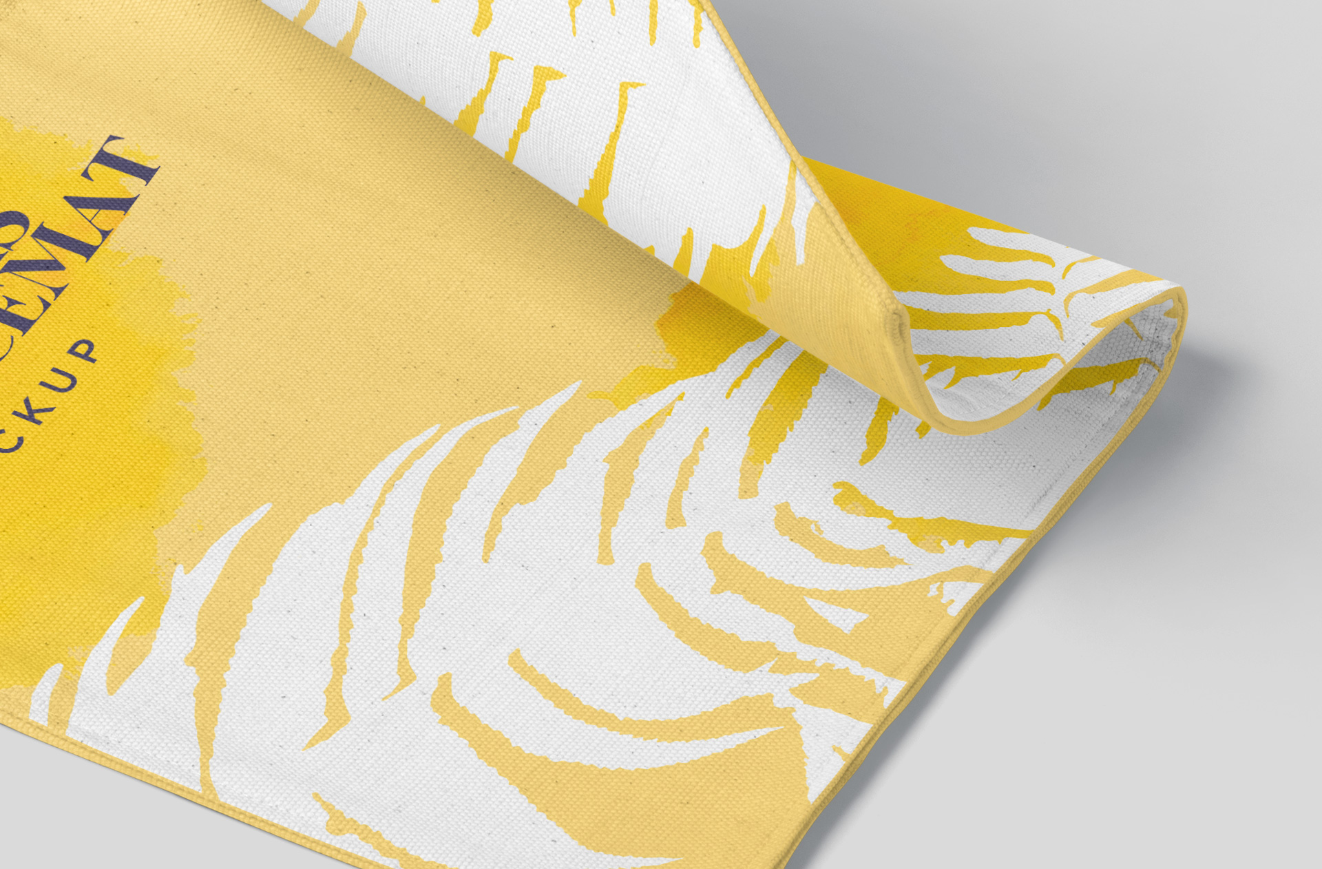 canvas fabric mockup