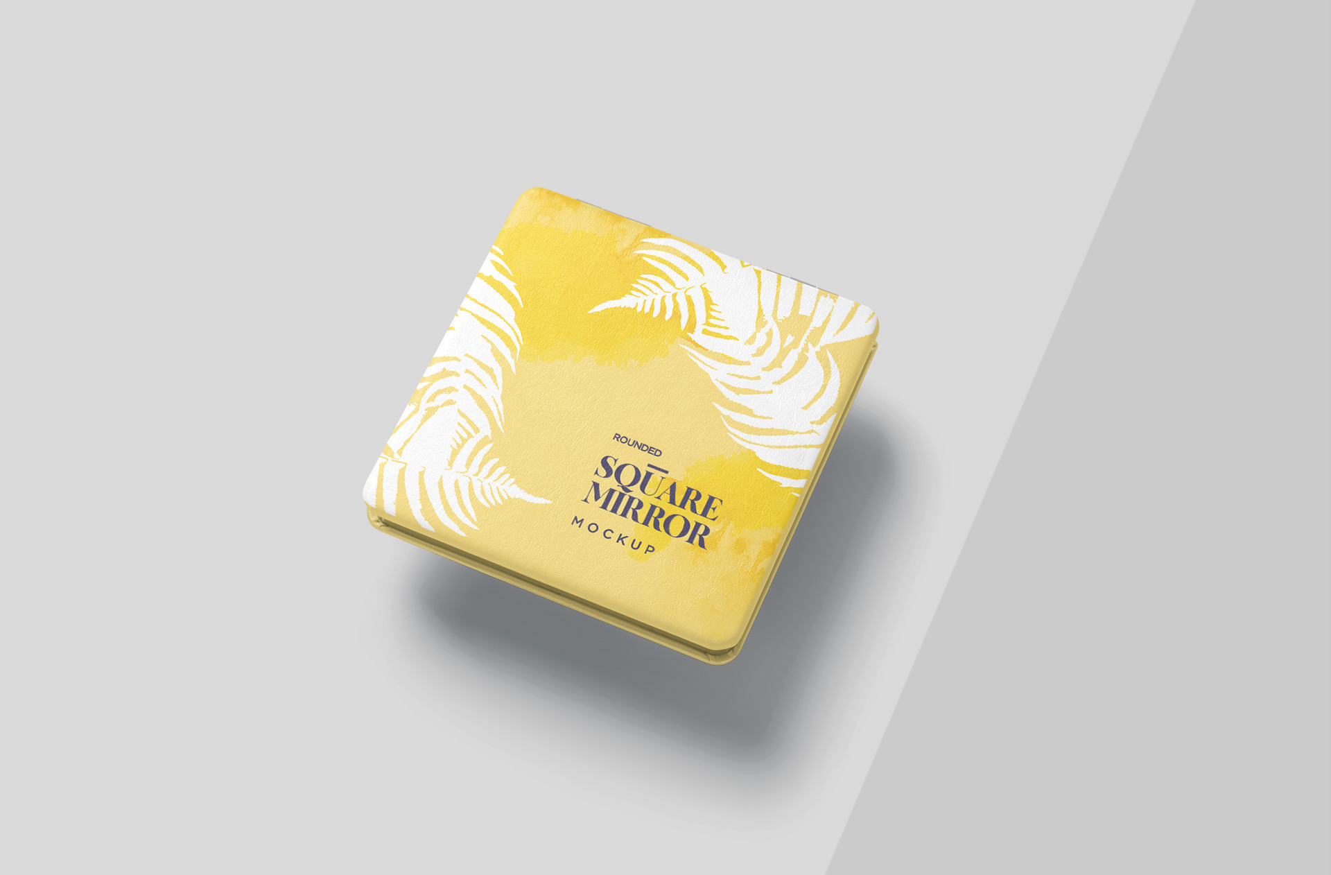 Closed Square Compact Mirror Mockup