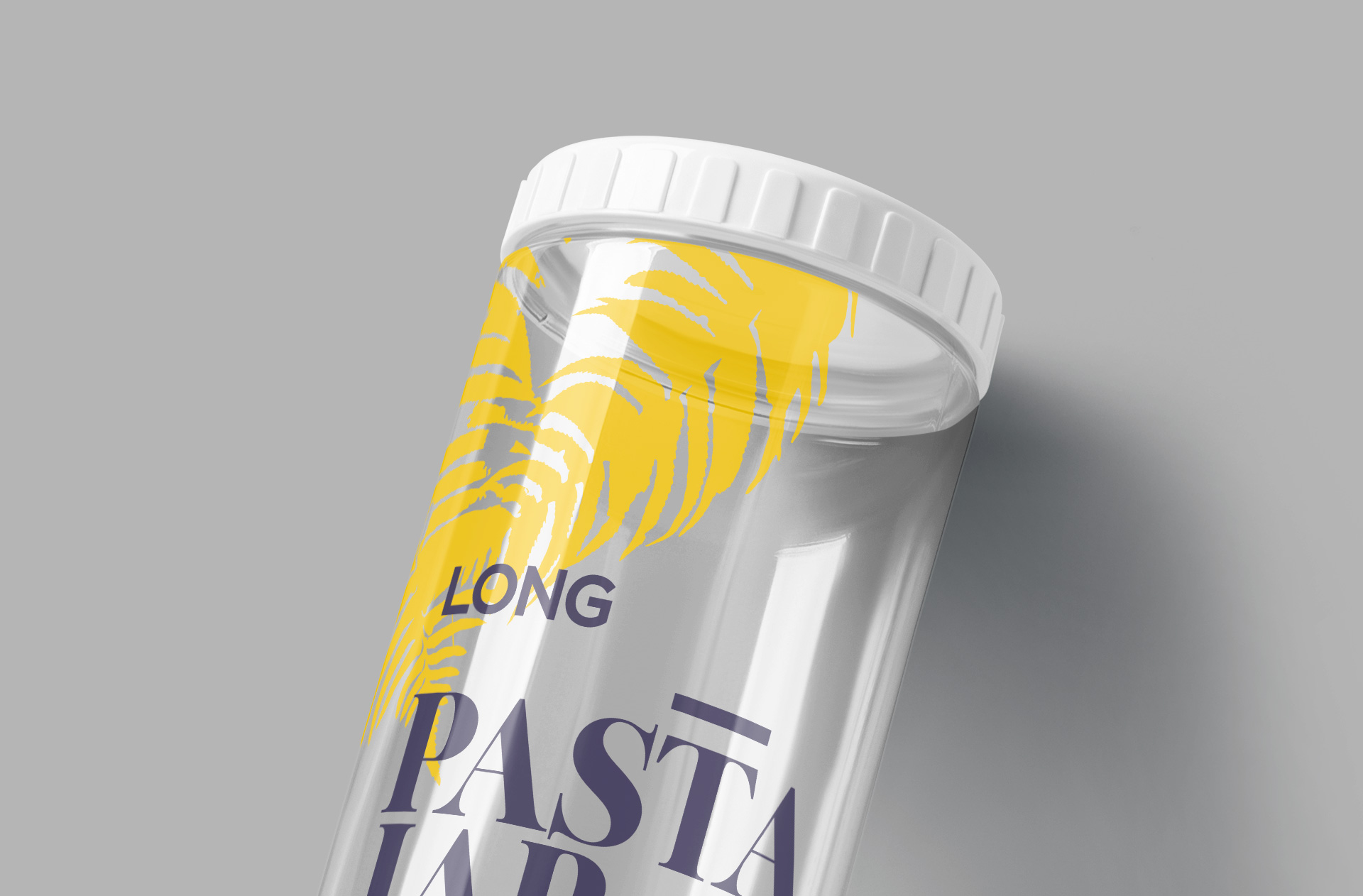 airtight pasta jar mockup