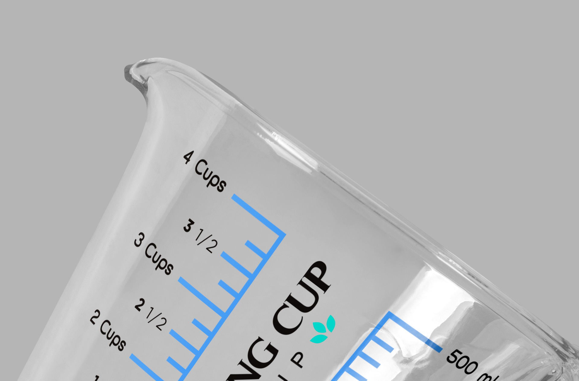 clear glass cup mock-up