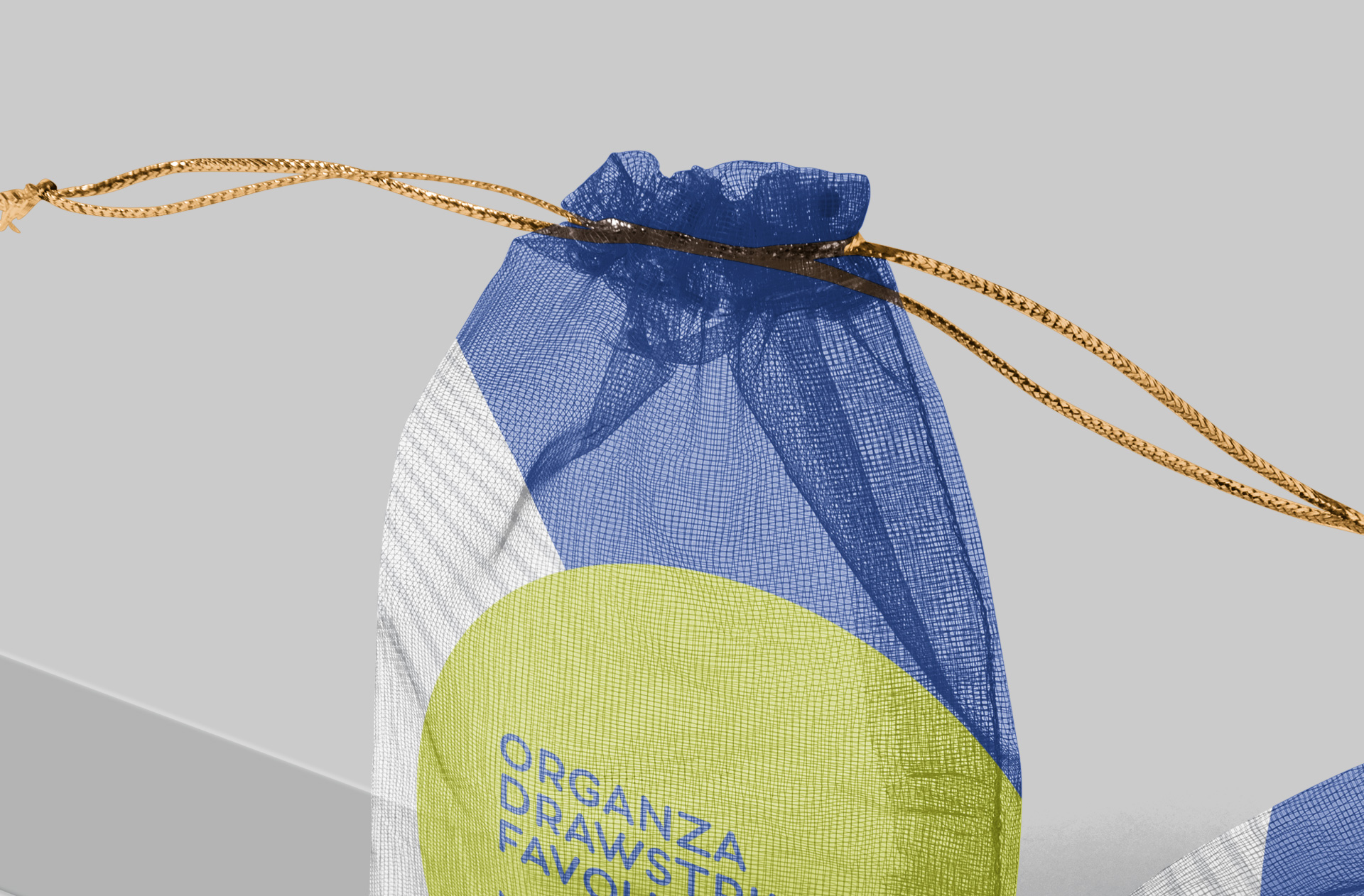 custom drawstring bag mockup