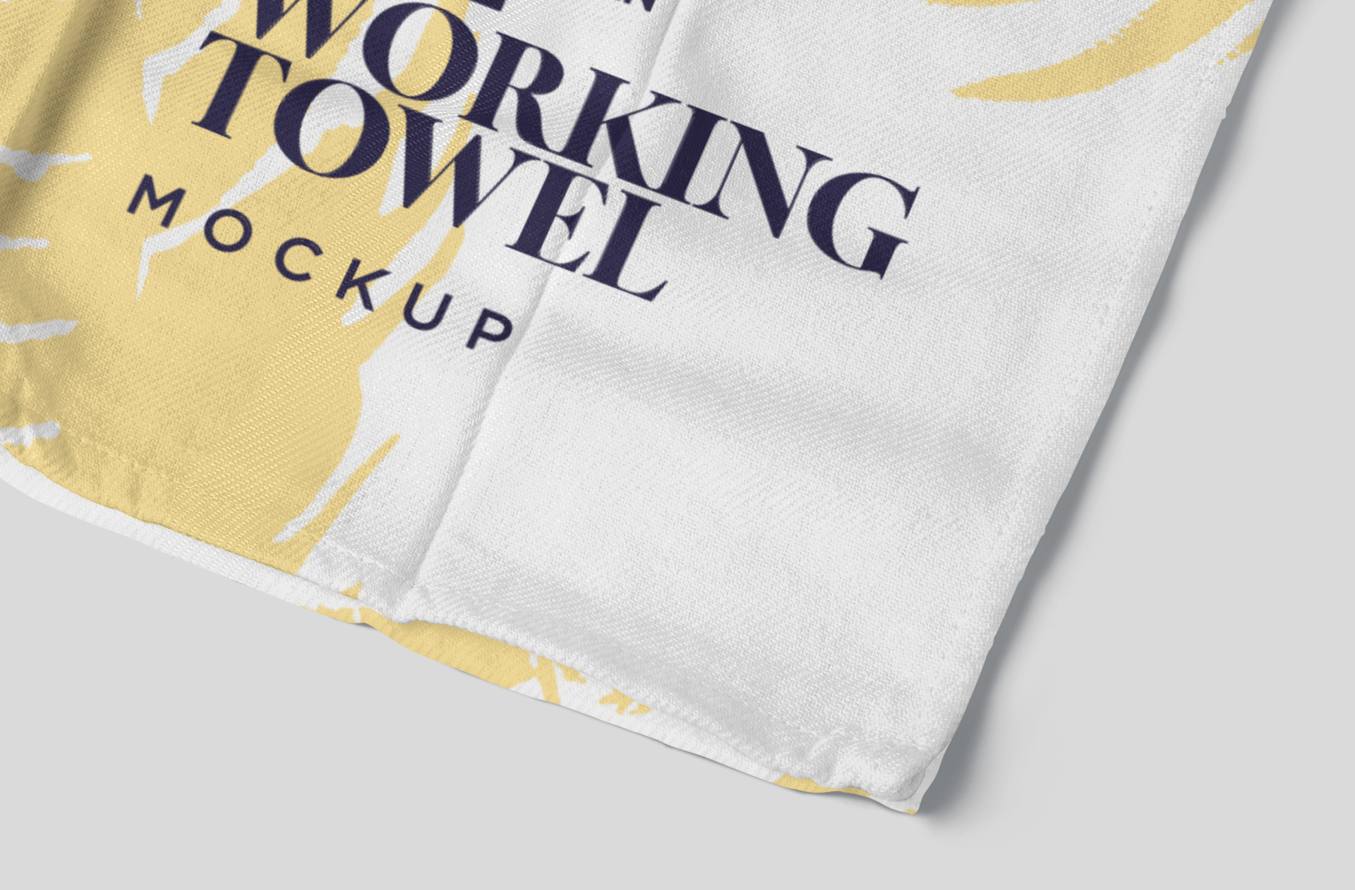 branded dish towel mock-up