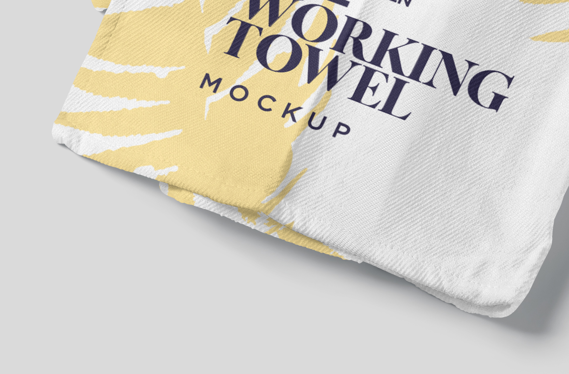 branded dish towel mock-up