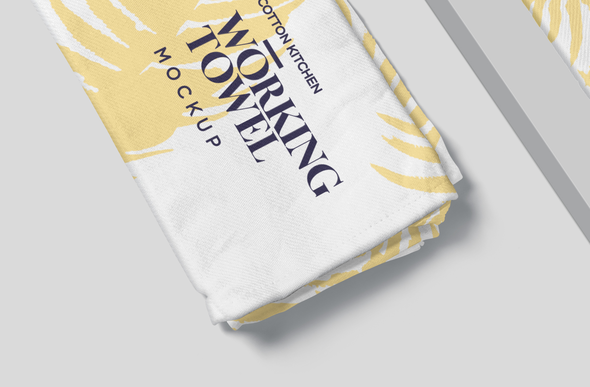 branded dish towel mock-up