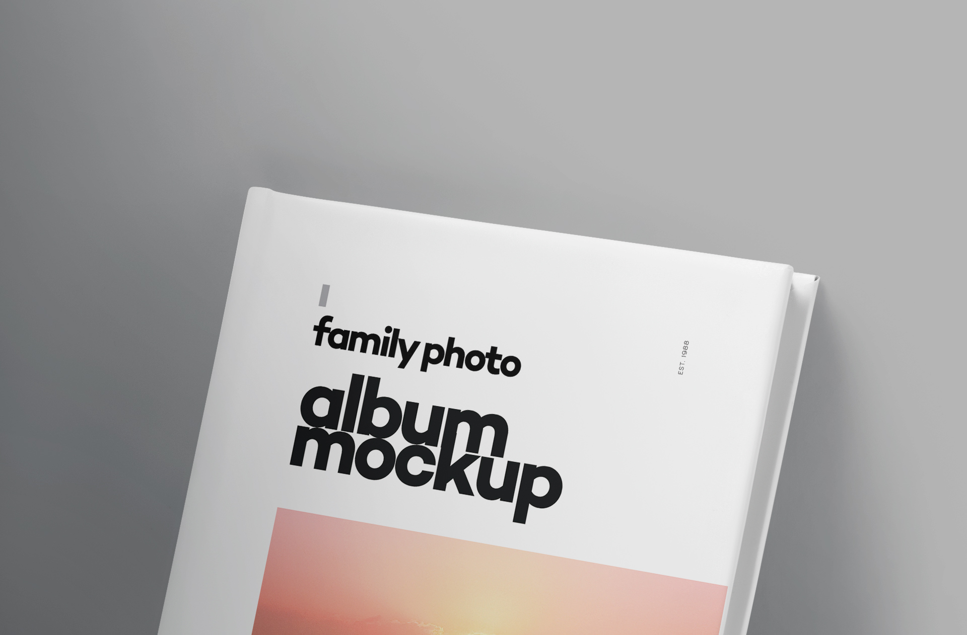 family memory book mock-up