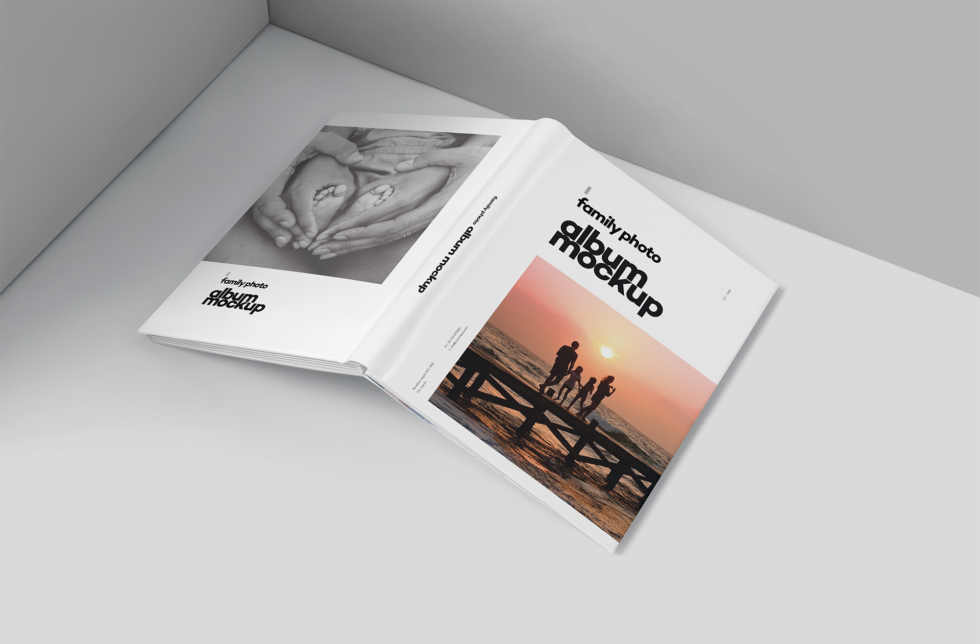 Family Memory Book Mockup – Photobook Design