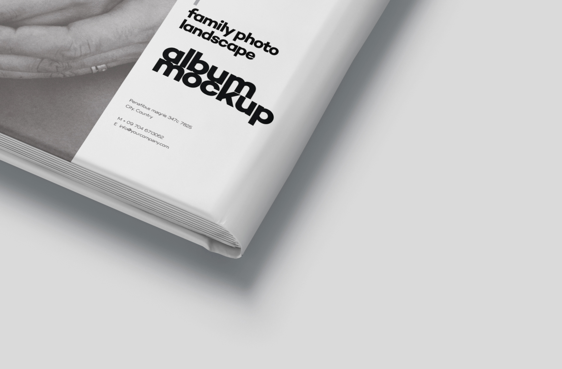 elegant hardcover book mock-up