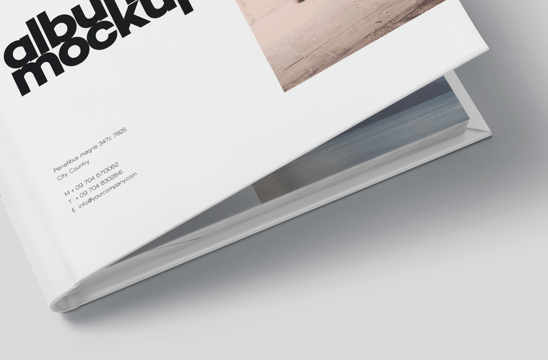 album print mock-up