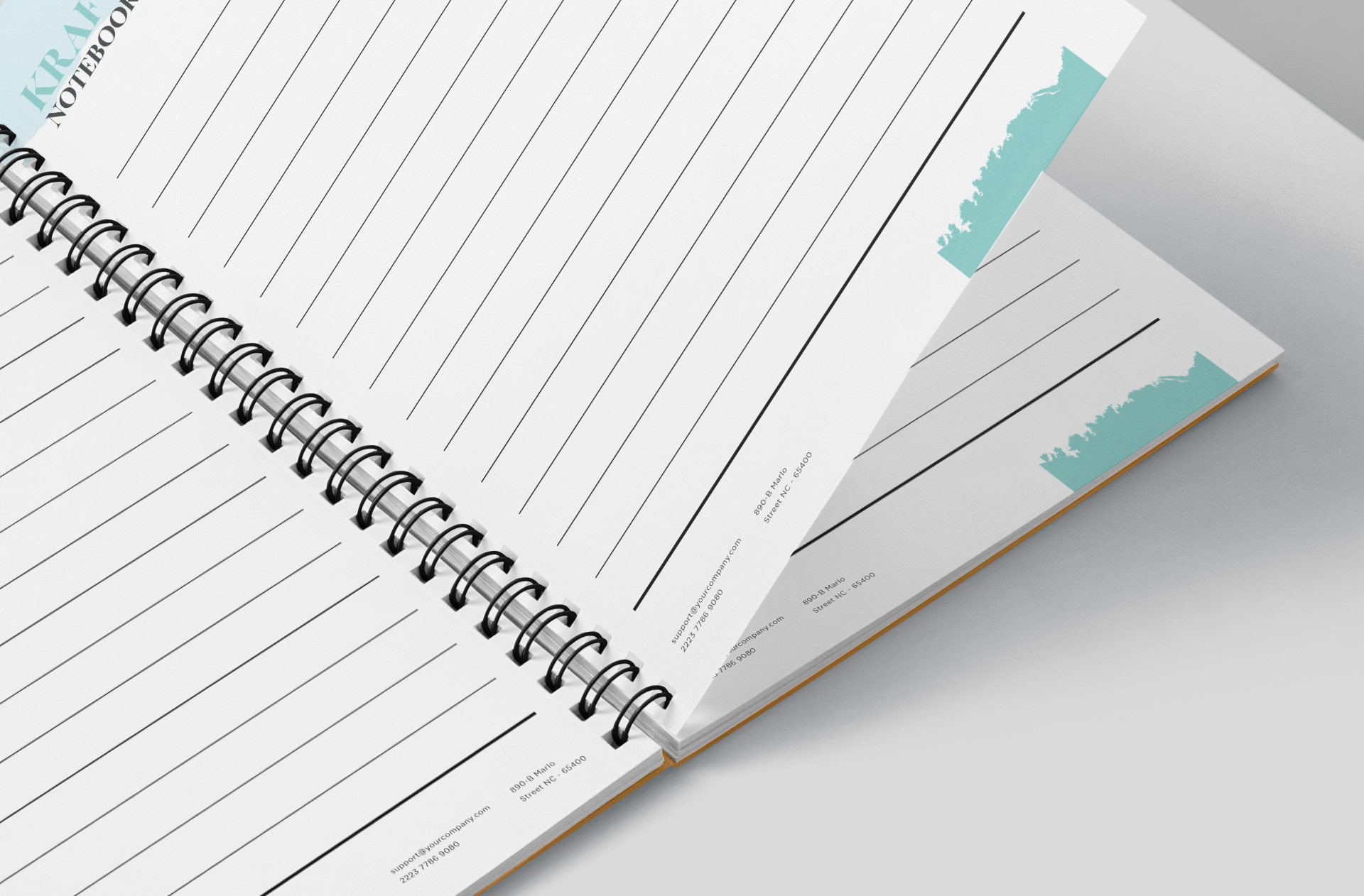 eco-friendly notebook mock-up