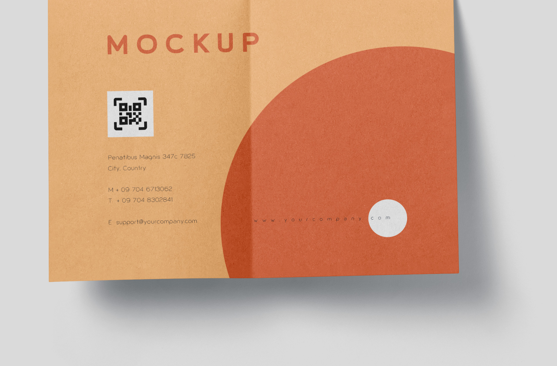 A4 paper mock-up