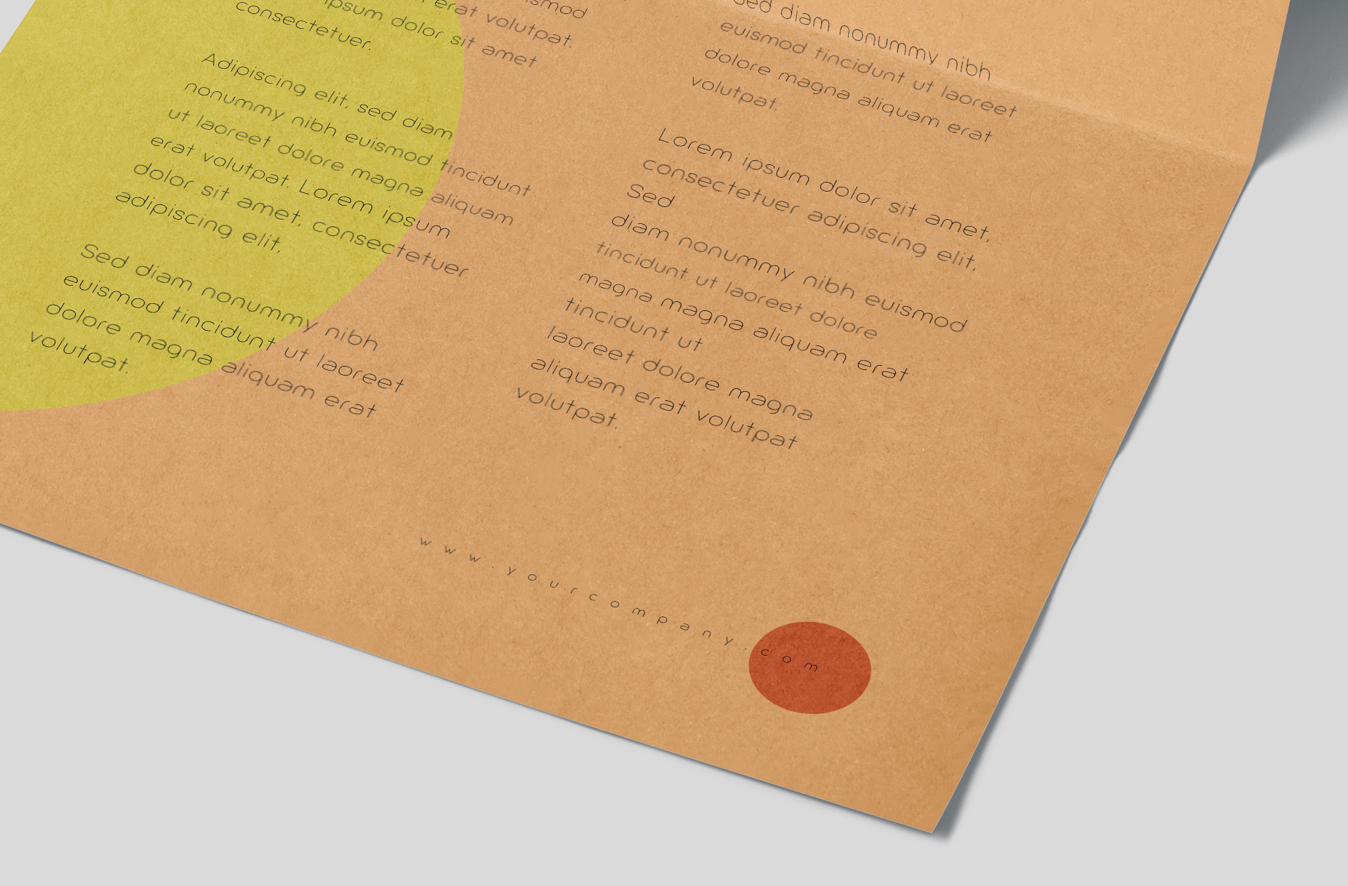 A4 flyer mock-up