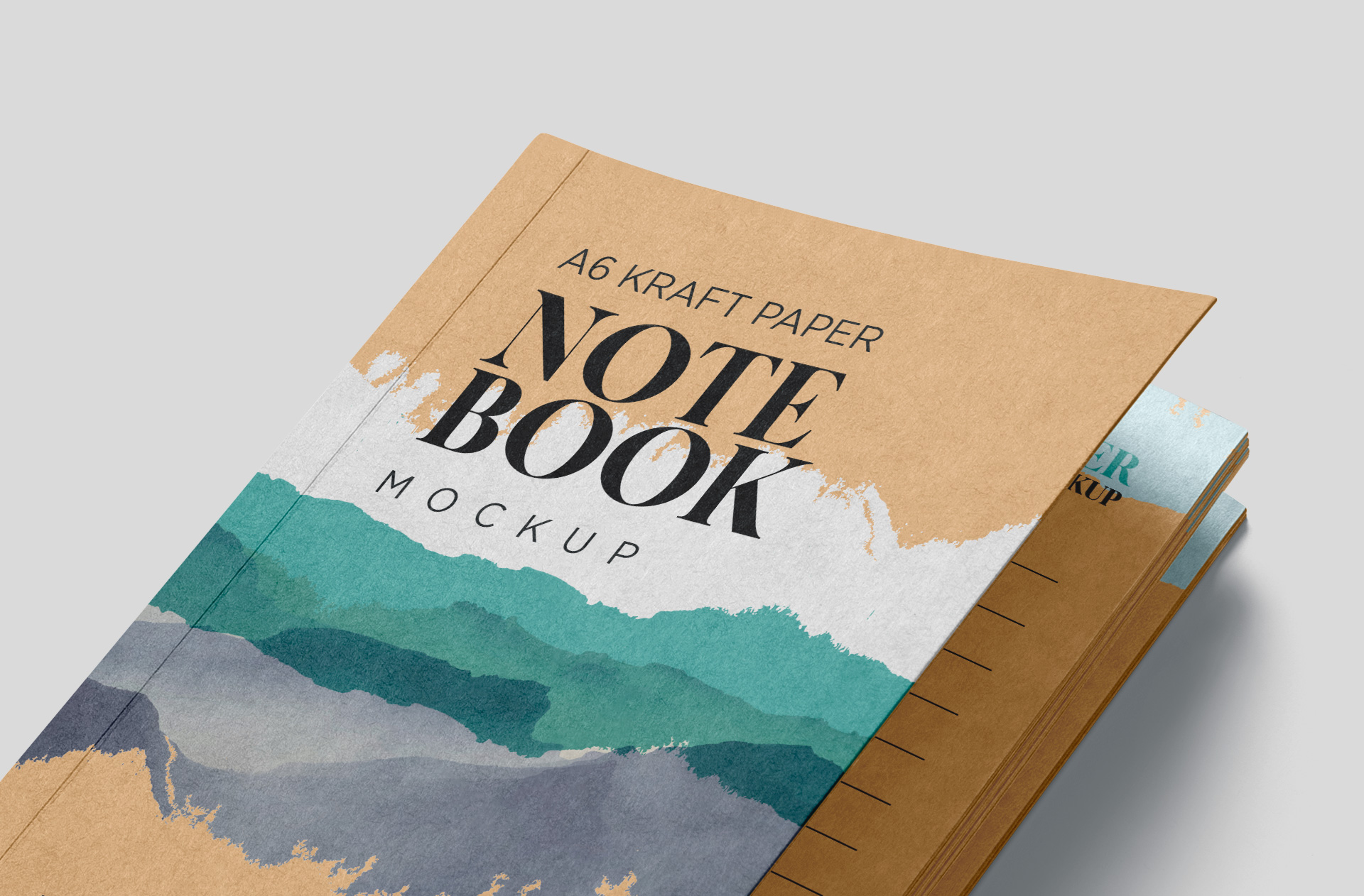 A6 notebook mock-up