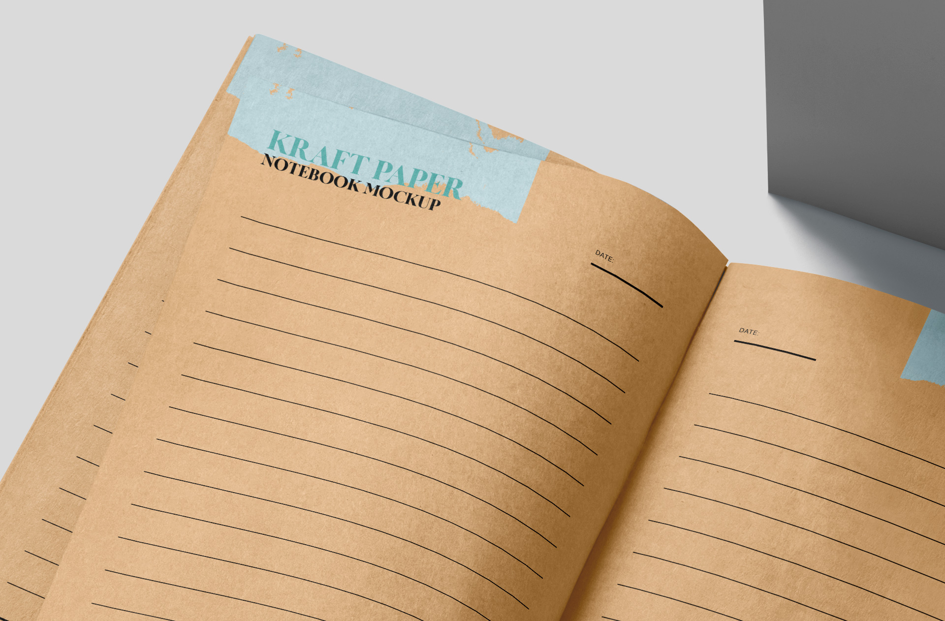 A6 journal mock-up