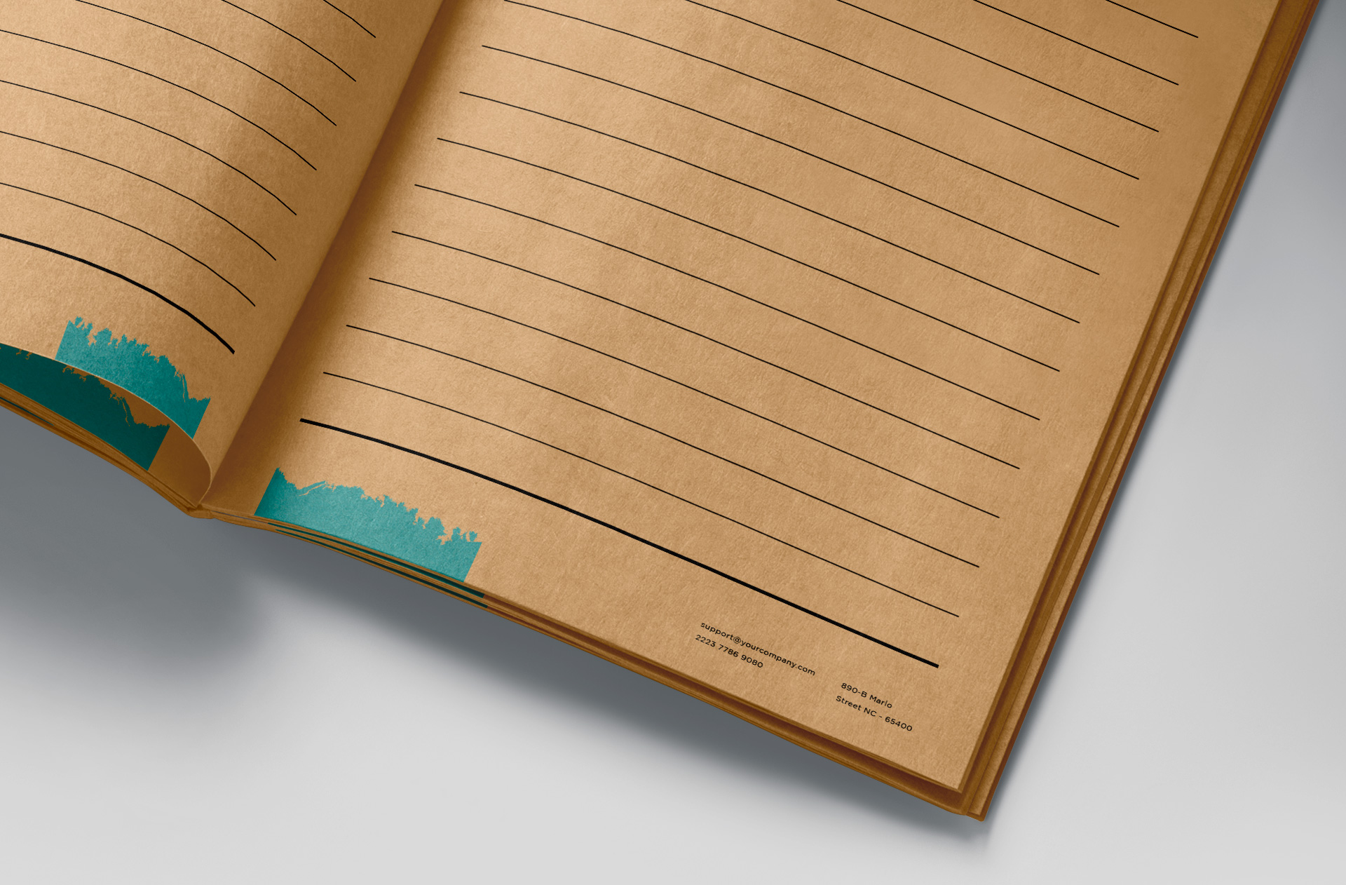 A6 journal mock-up
