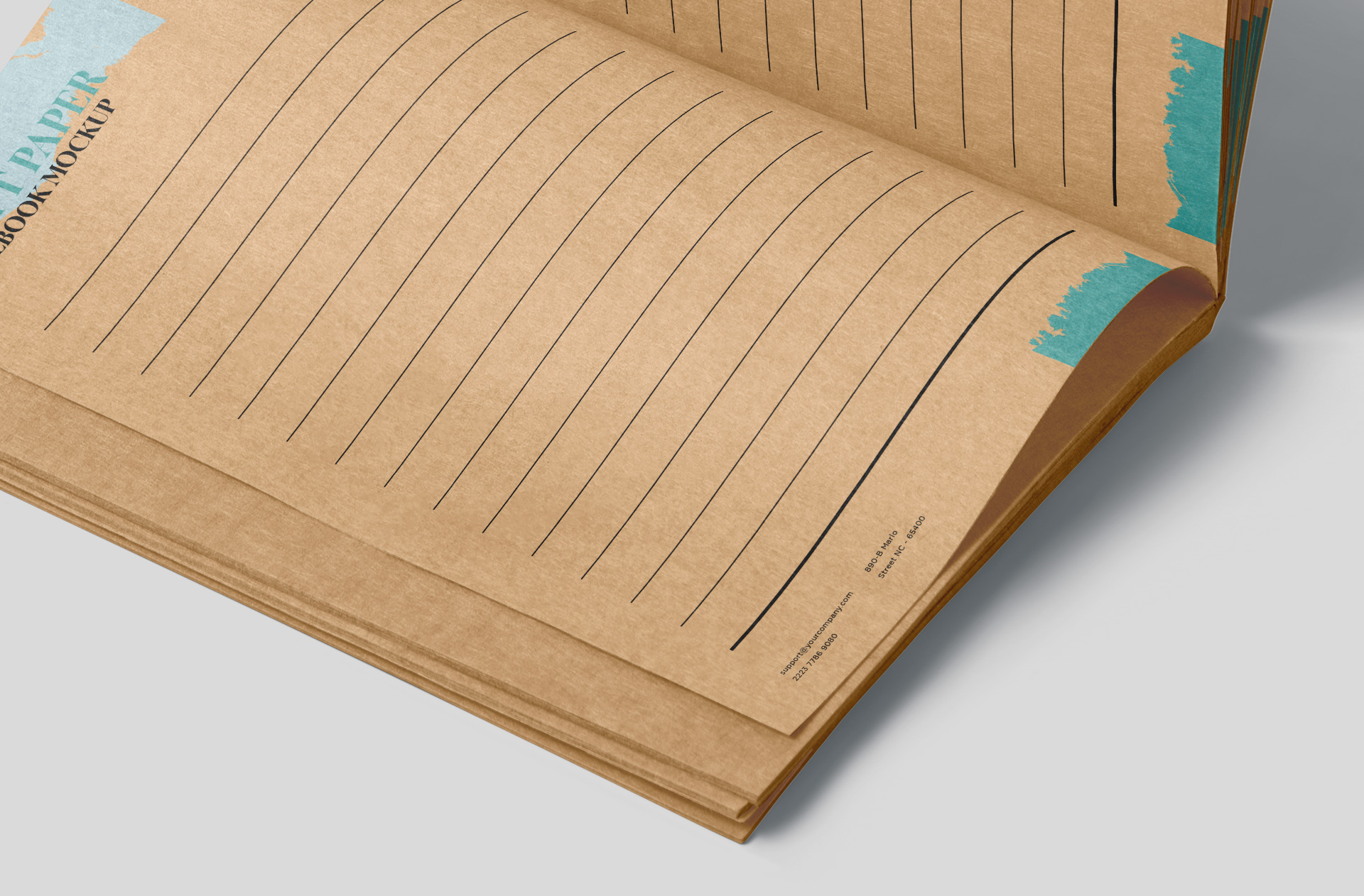 A6 notebook mock-up