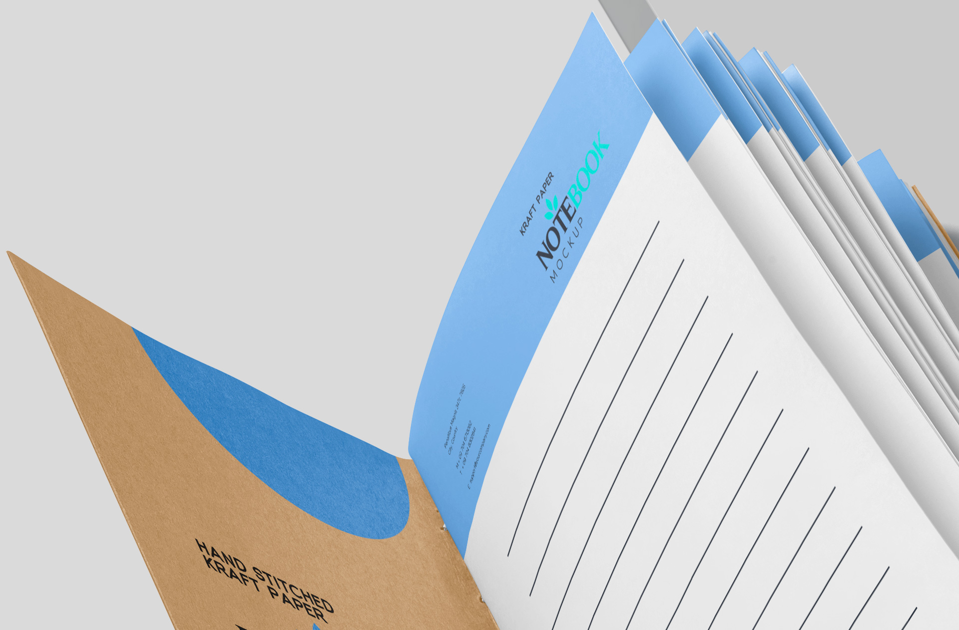 professional notebook mock-up