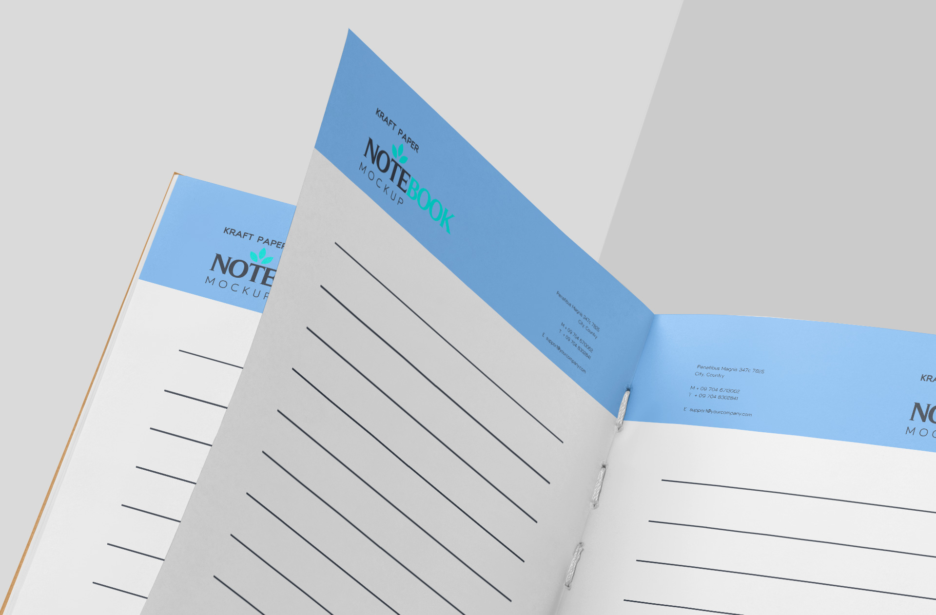 artistic notebook branding mock-up