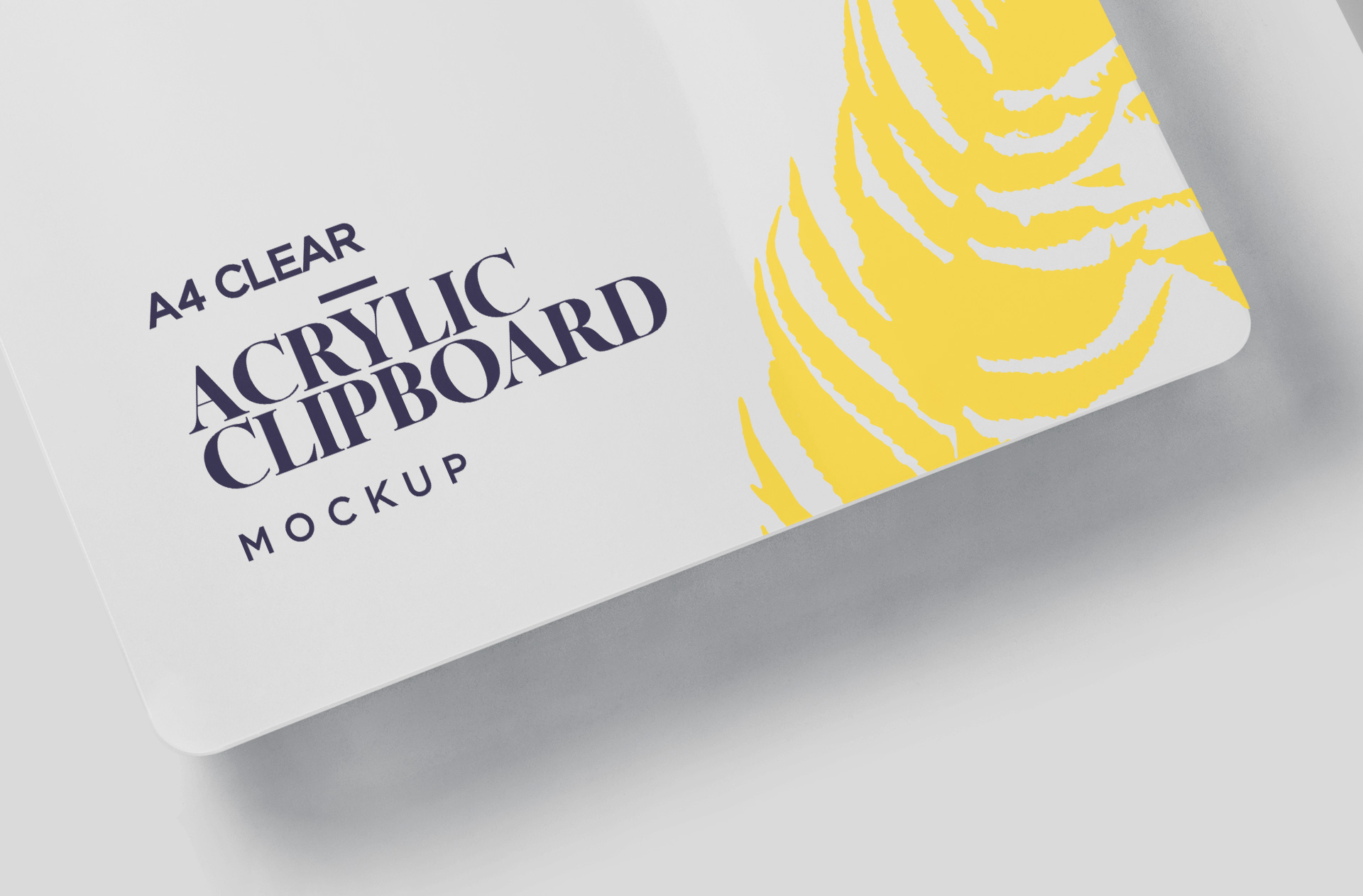 acrylic clipboard mock-up