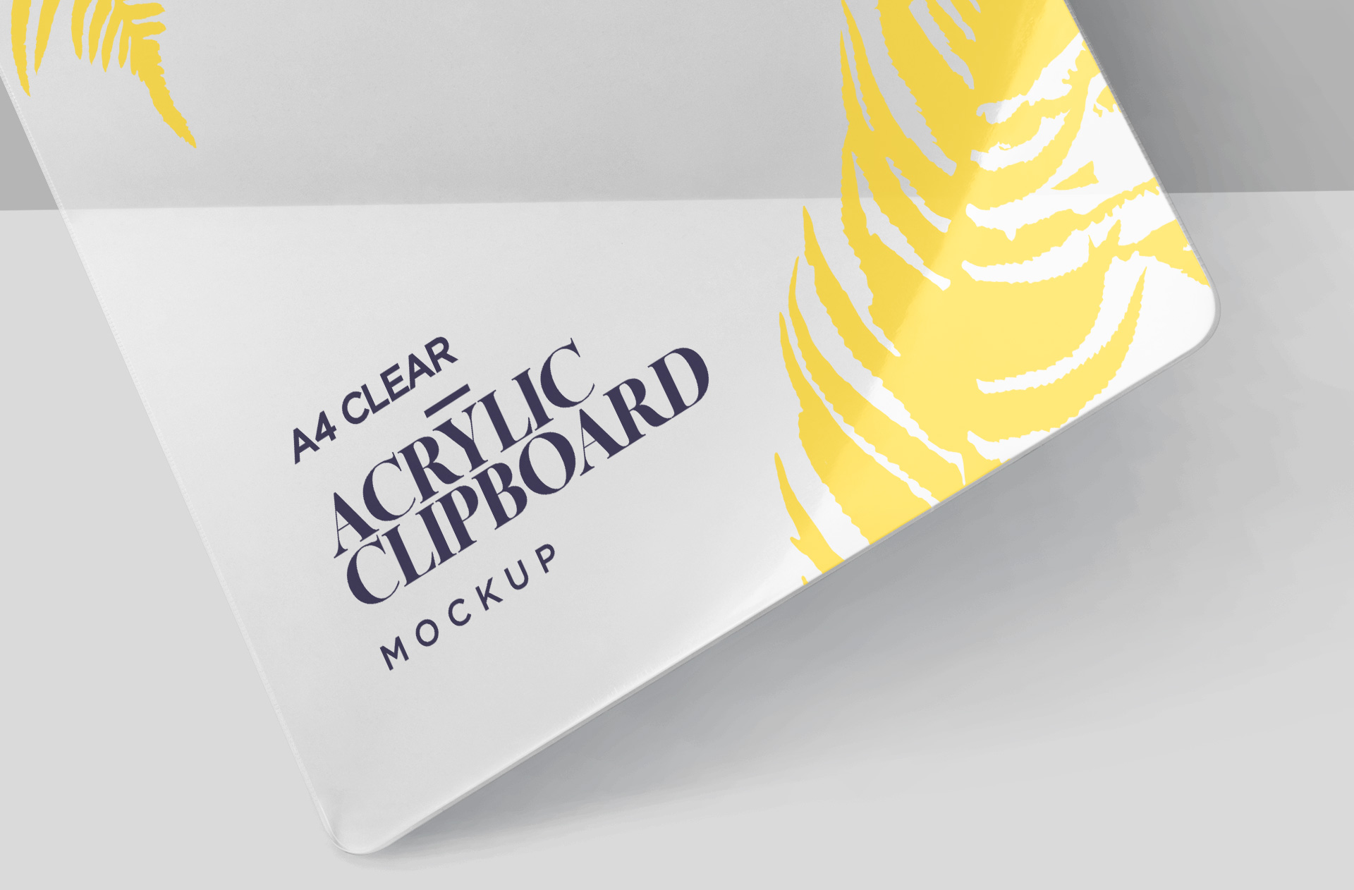 acrylic clipboard mock-up