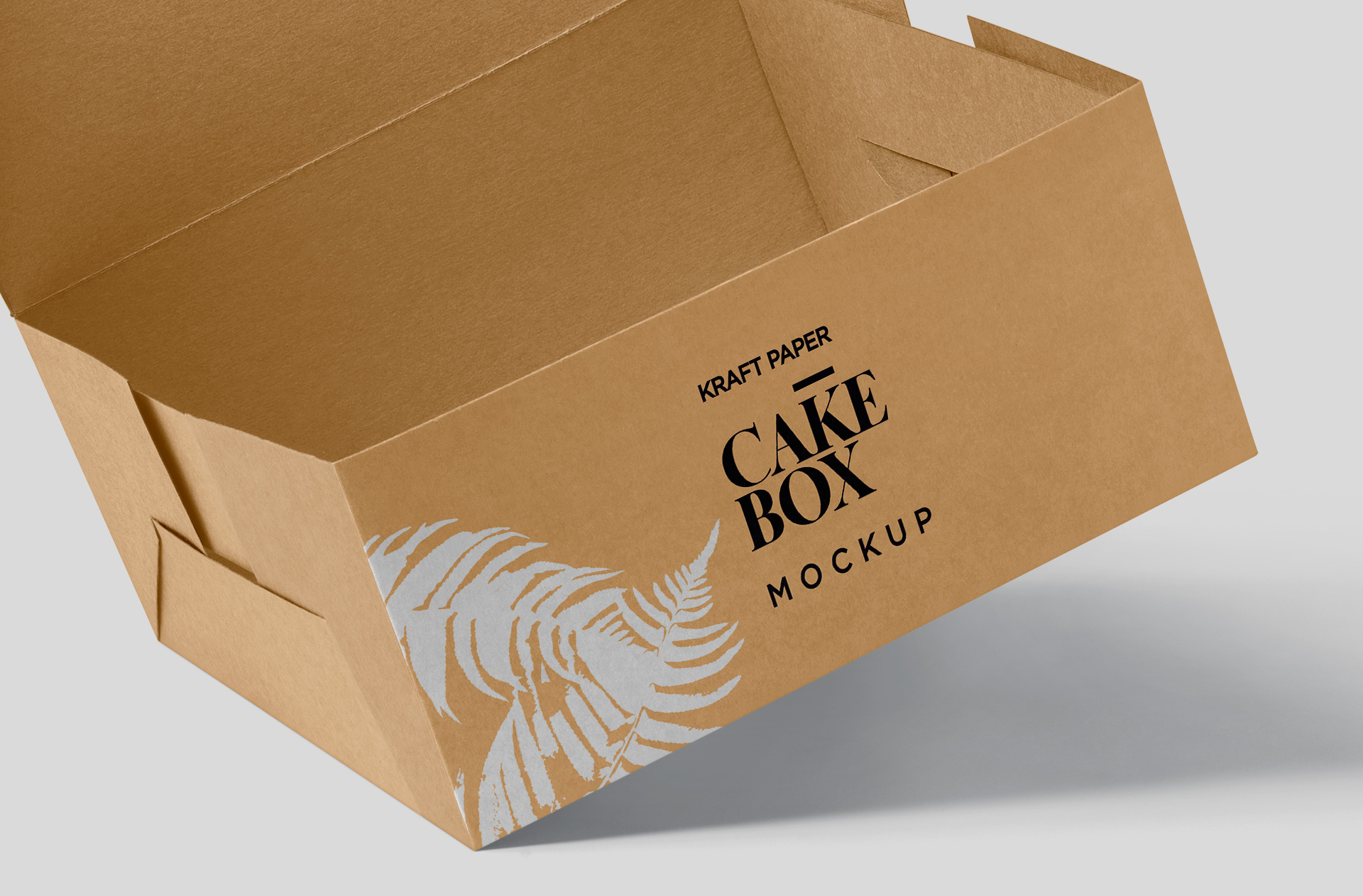 eco-friendly cake carrier mock-up