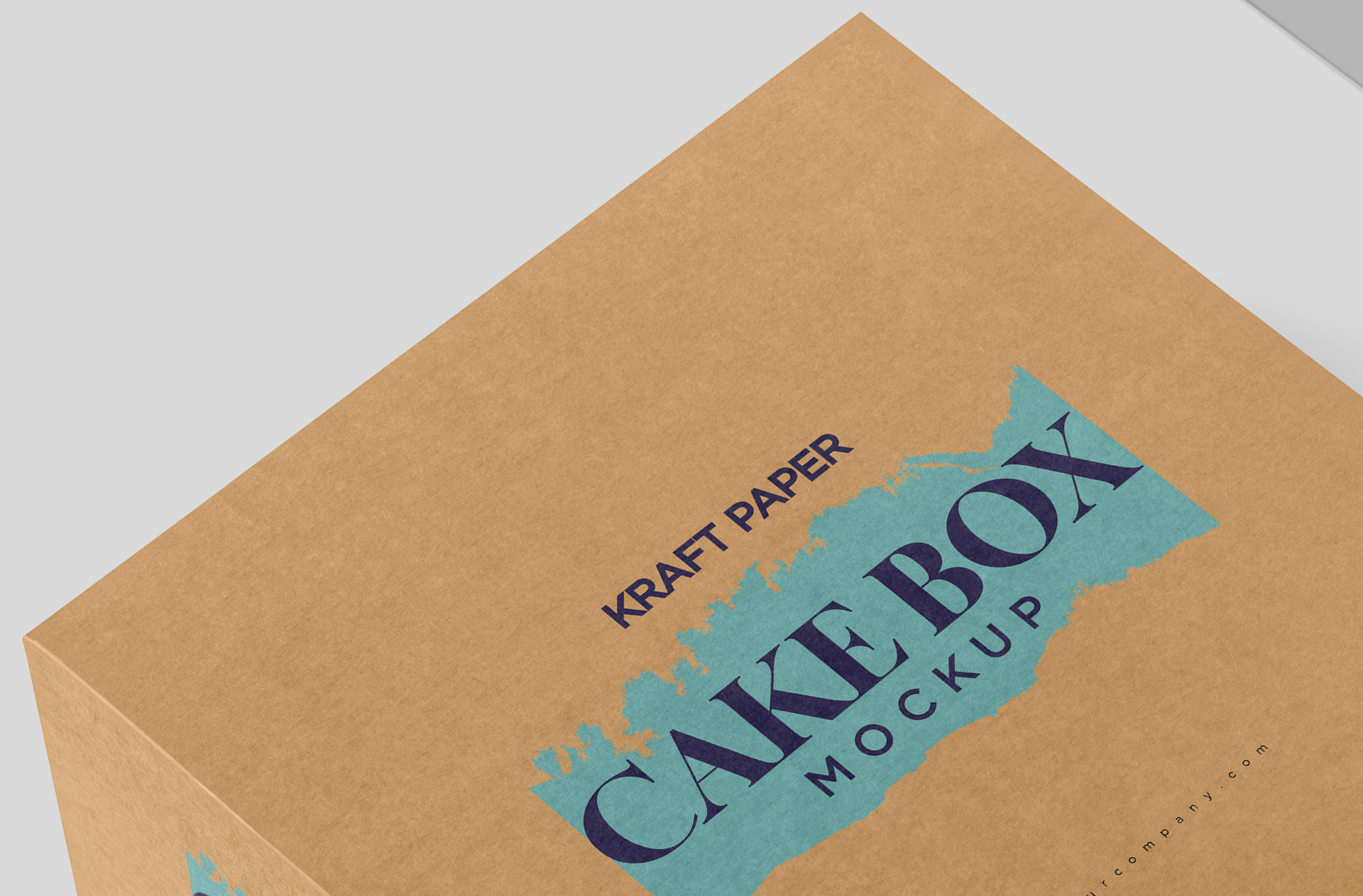 eco-friendly cake carrier mock-up