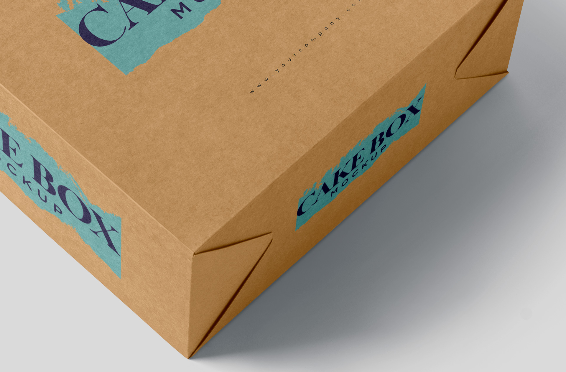 eco-friendly cake carrier mock-up