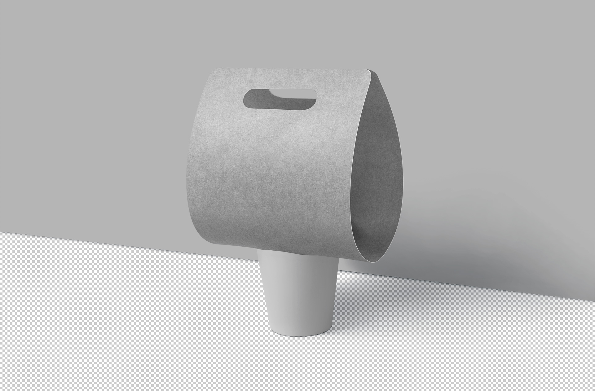 beverage carrier mockup