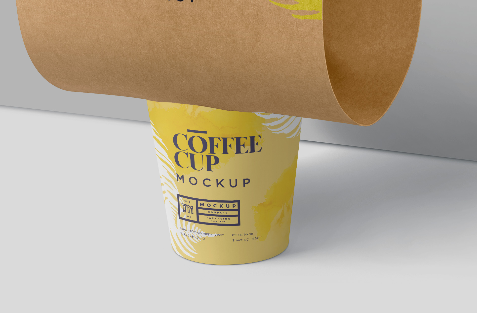beverage carrier mockup