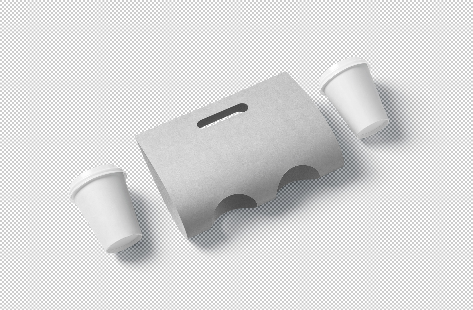 beverage carrier mockup