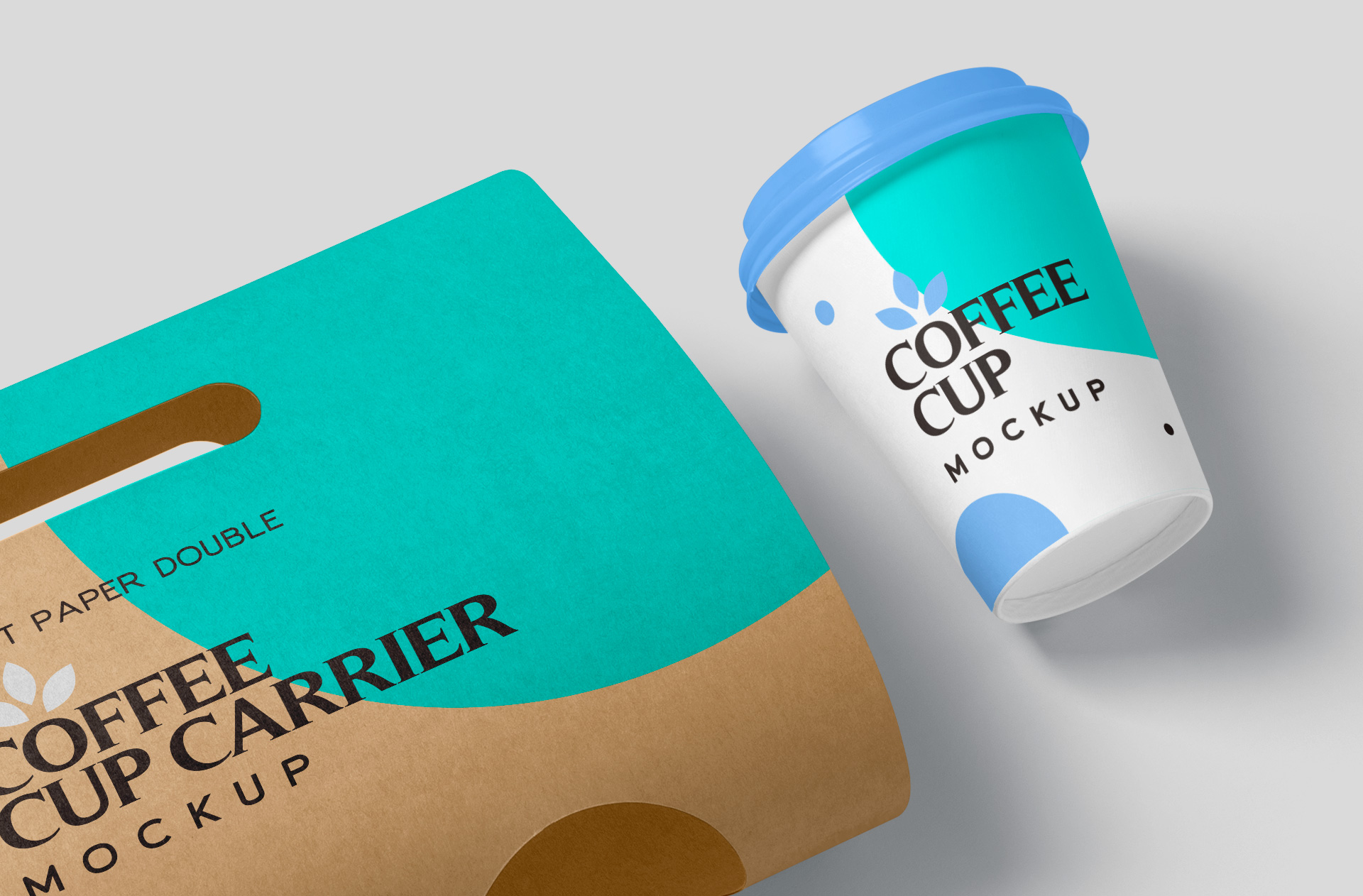 beverage carrier mockup