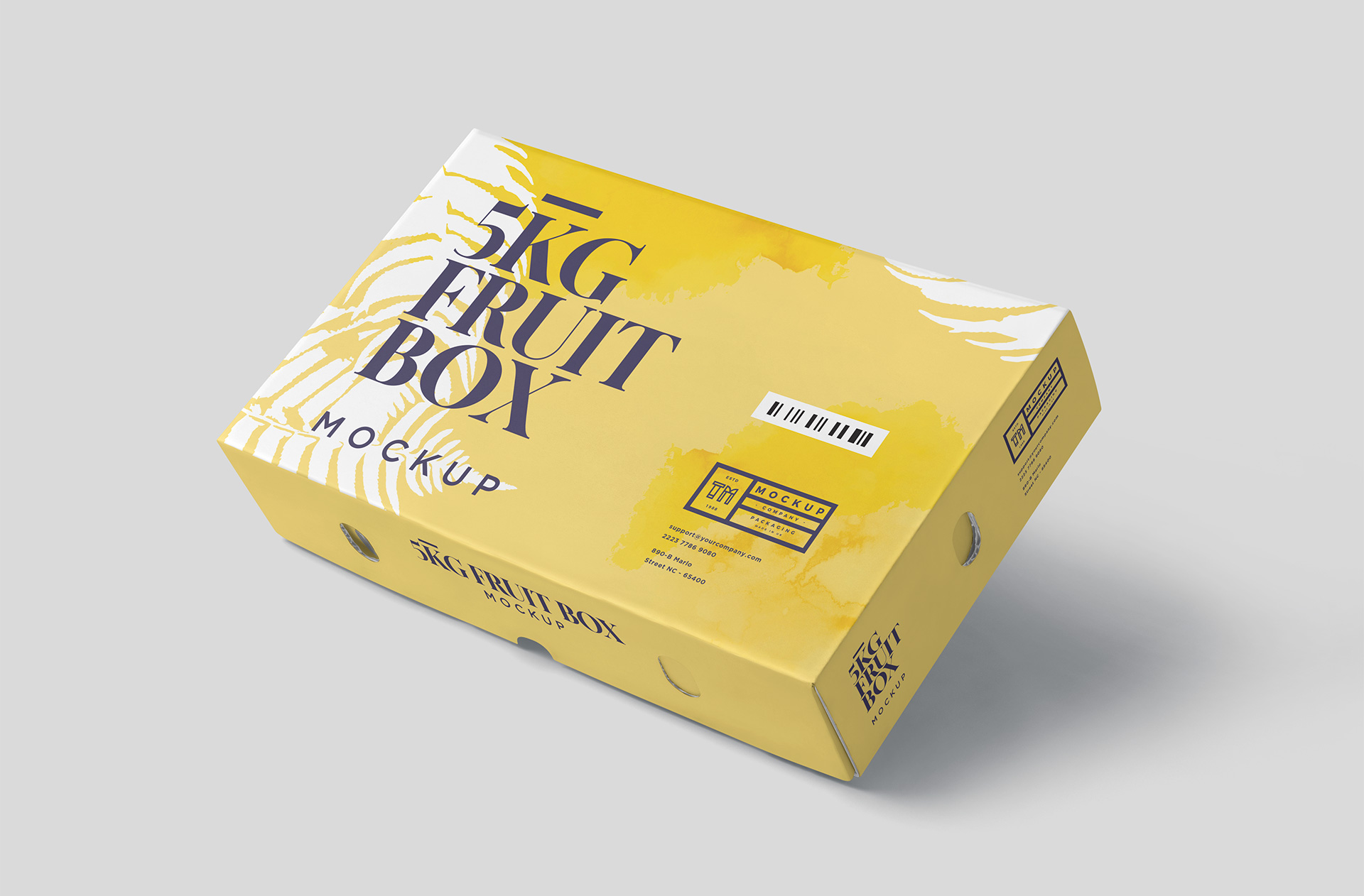 Closed 5KG Fruit Box Mockup