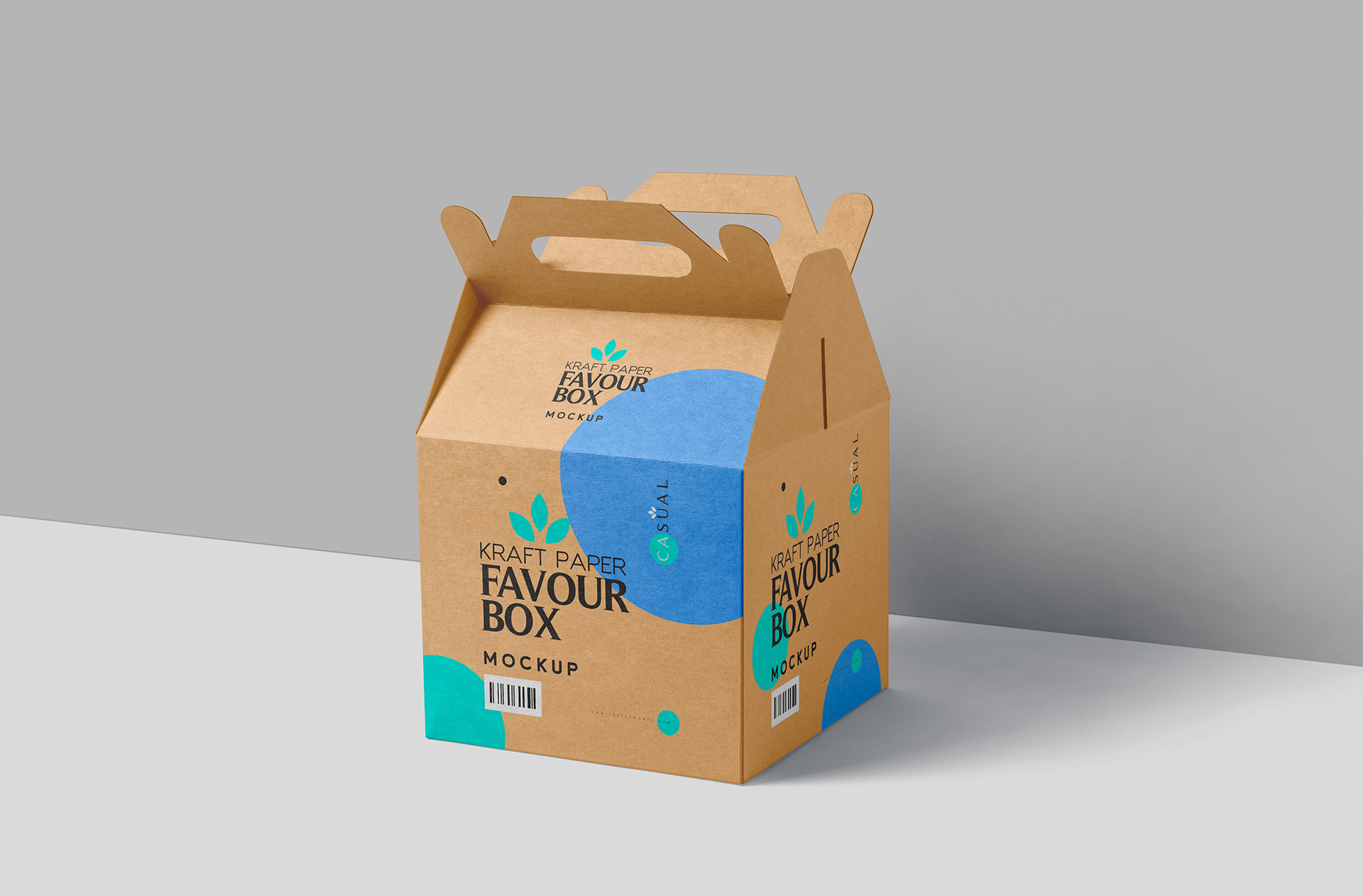 Kraft Paper Favour Box Mockup