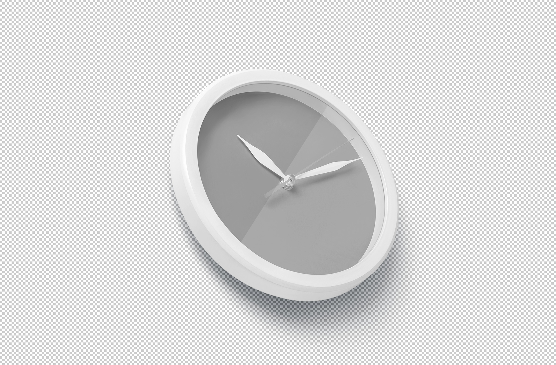 Wall-Mounted Clock Mockup