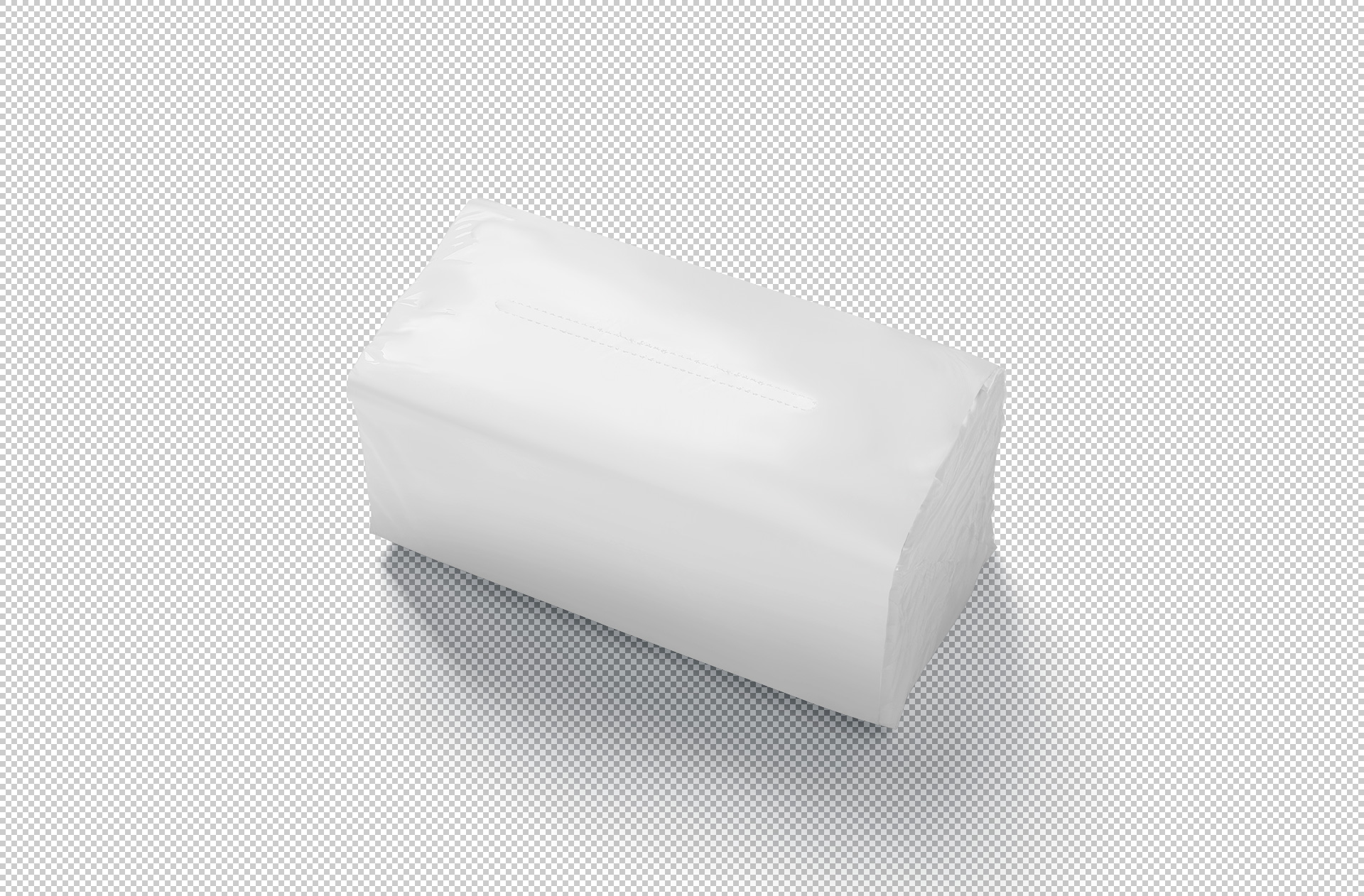 realistic tissue packet mock-up