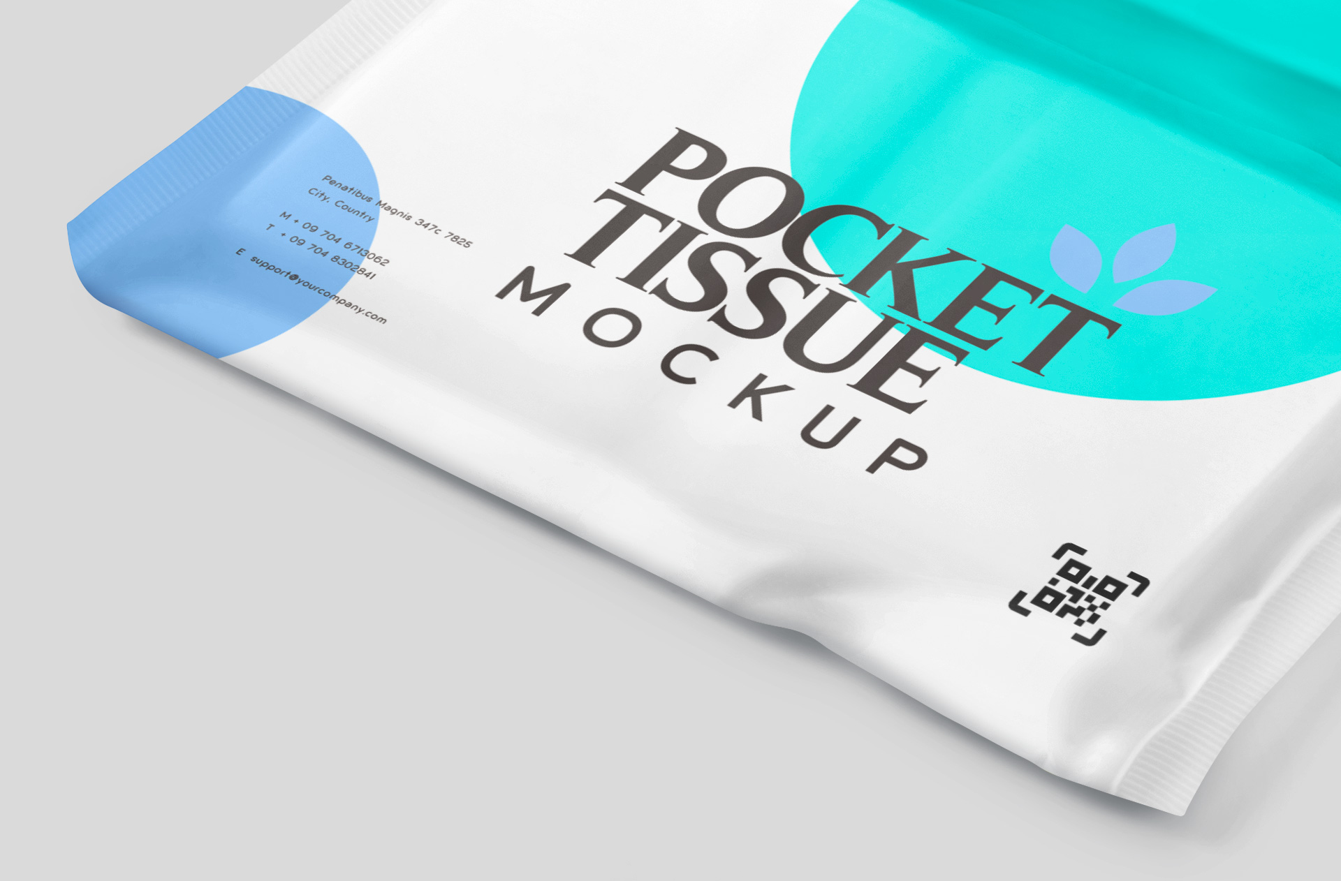 eco-friendly tissue pack mock-up