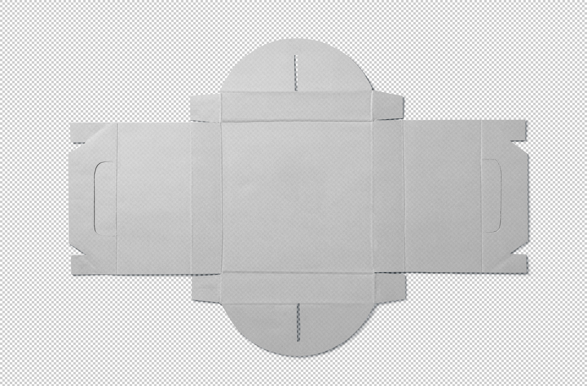 flat pizza box mockup