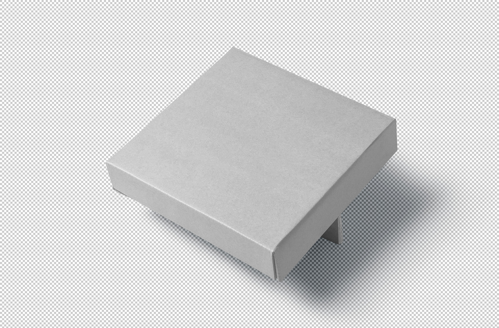 closed pizza box mockup