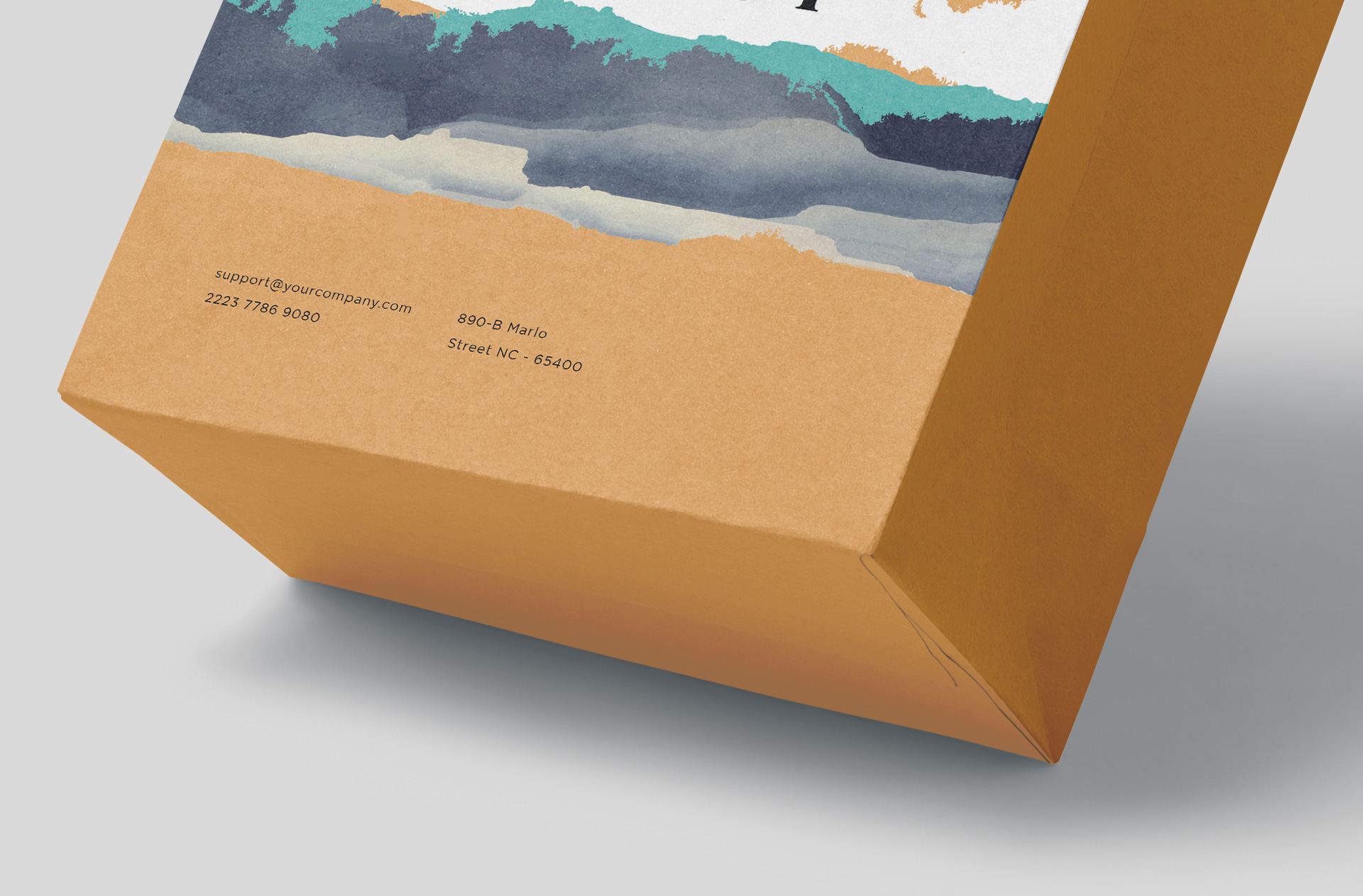 brown paper bag mockup
