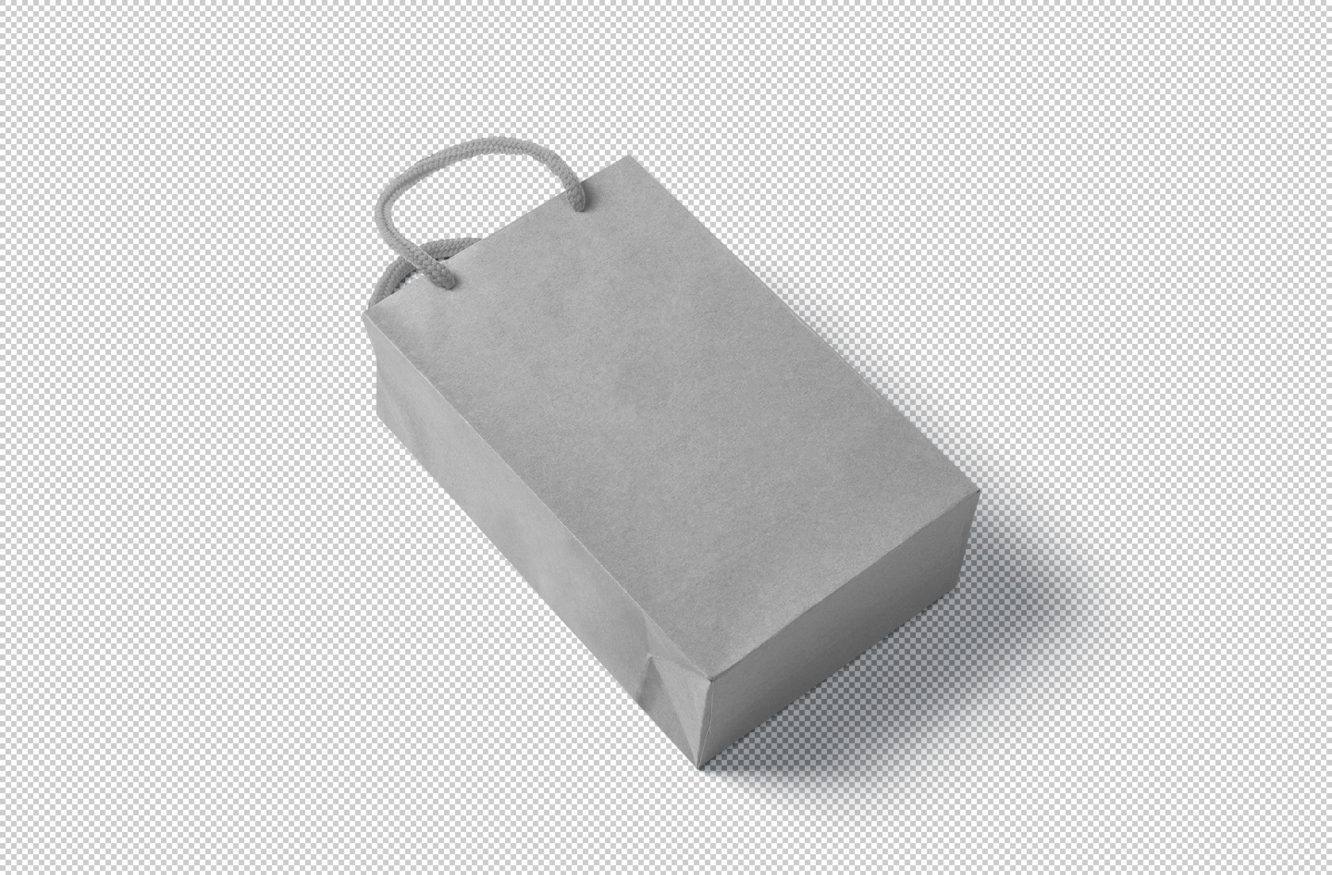 brown paper bag design mock-up