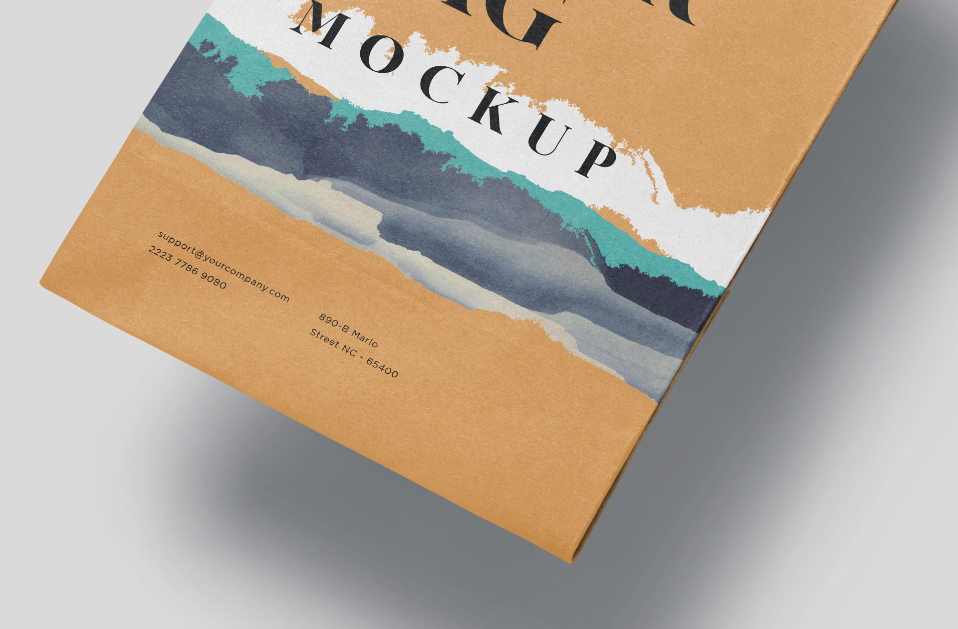 brown paper bag mockup