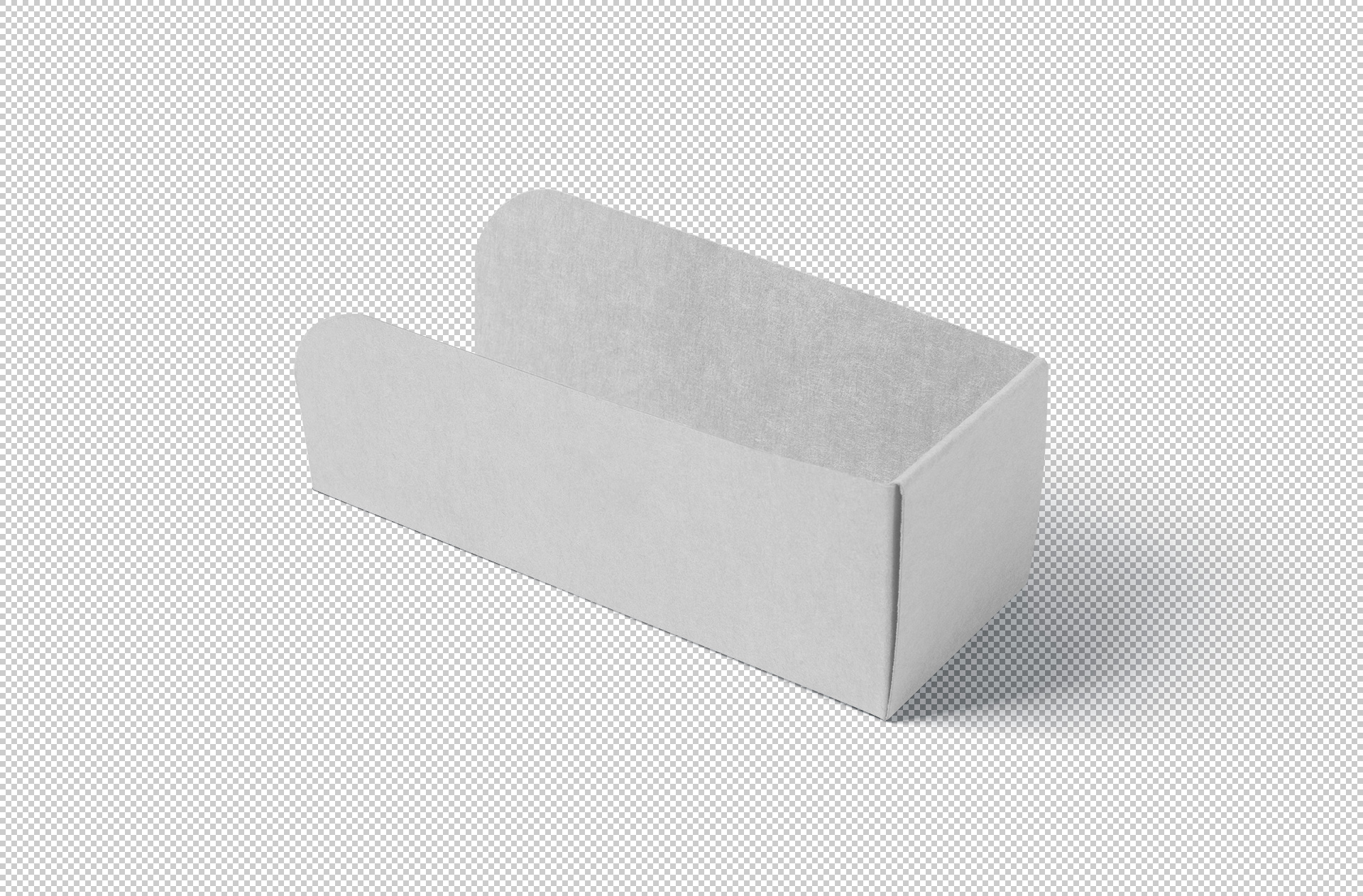 cardboard food tray mock-up