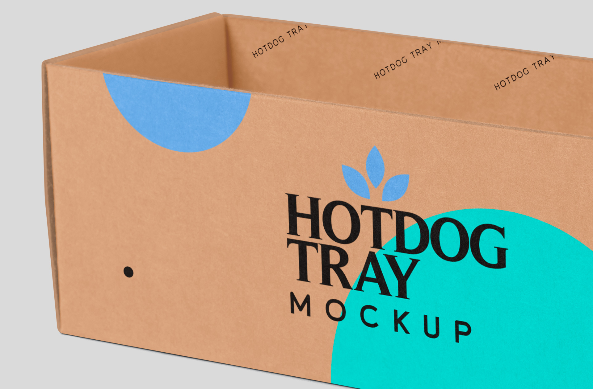 disposable hotdog tray PSD