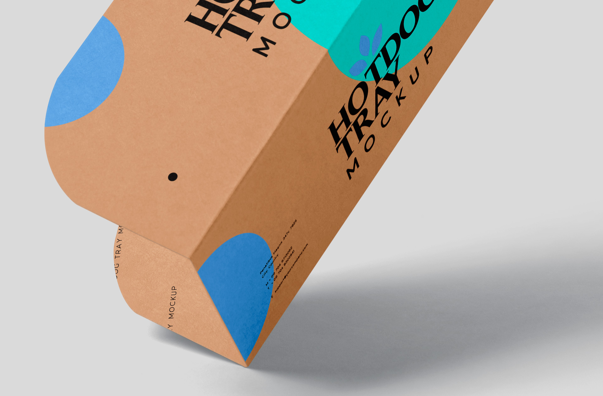cardboard hotdog tray PSD