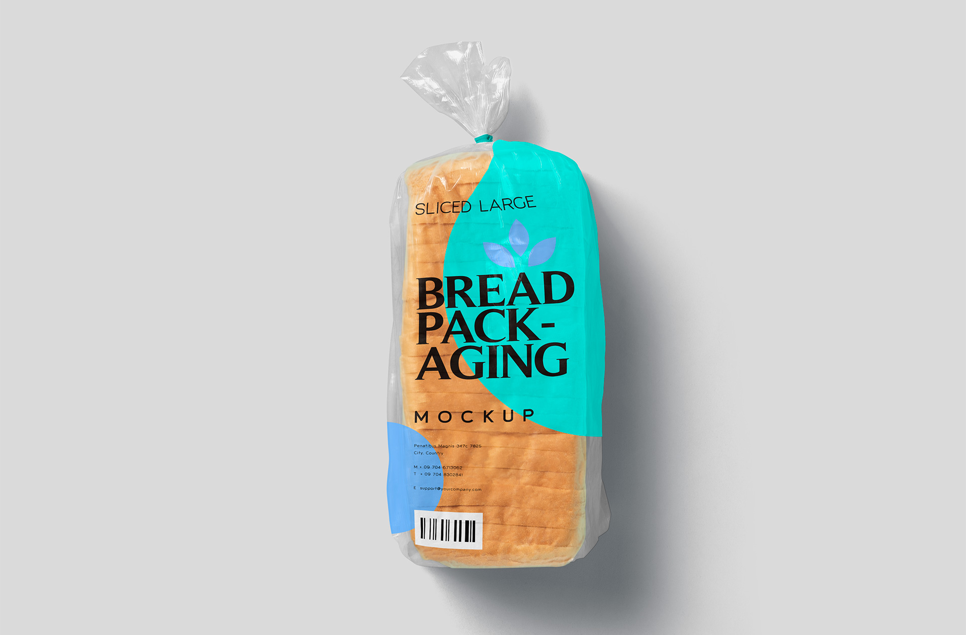 Standing Bread Packaging Mockup