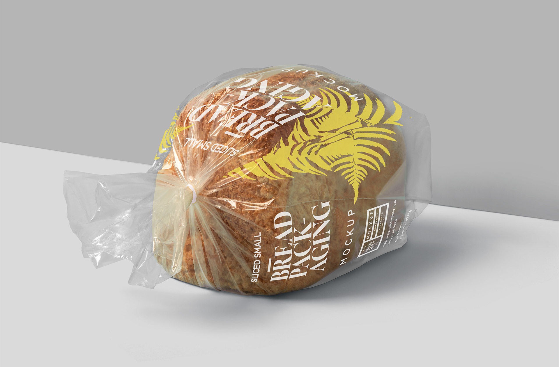 Horizontal Small Bread Packaging Mockup
